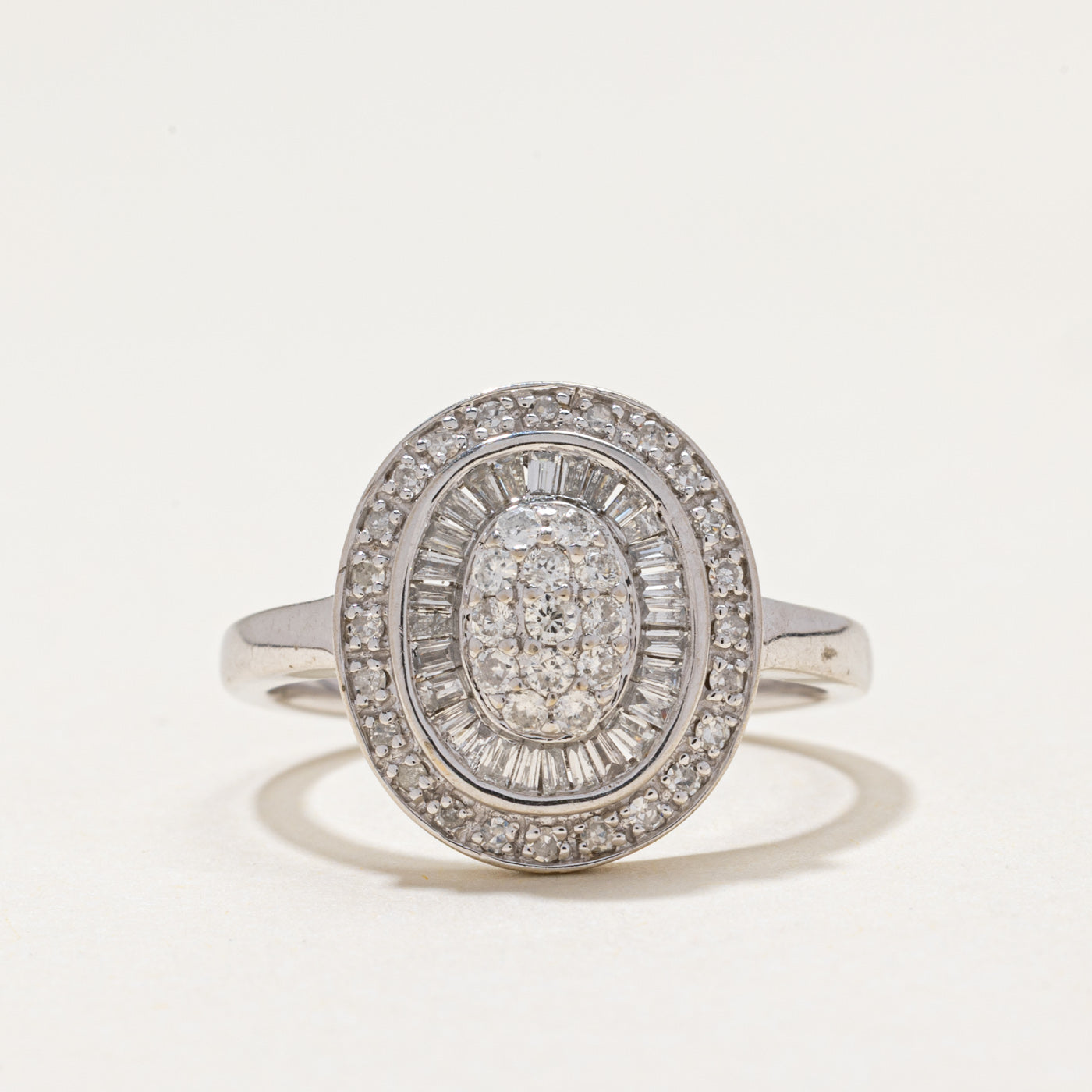 Diamond Halo Cluster Cocktail Ring | 0.42ctw | SZ 7