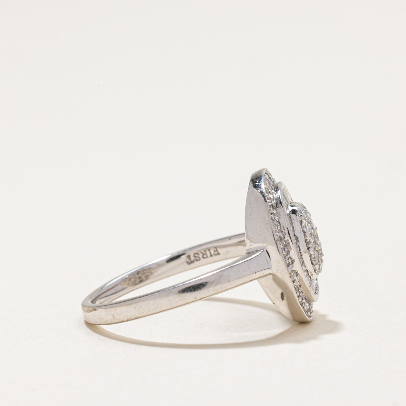 Diamond Halo Cluster Cocktail Ring | 0.42ctw | SZ 7