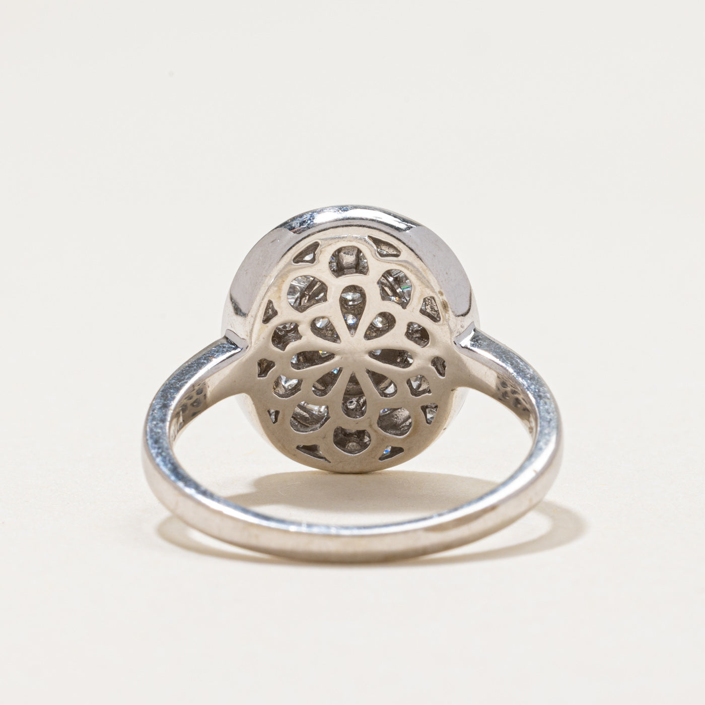 Diamond Halo Cluster Cocktail Ring | 0.42ctw | SZ 7