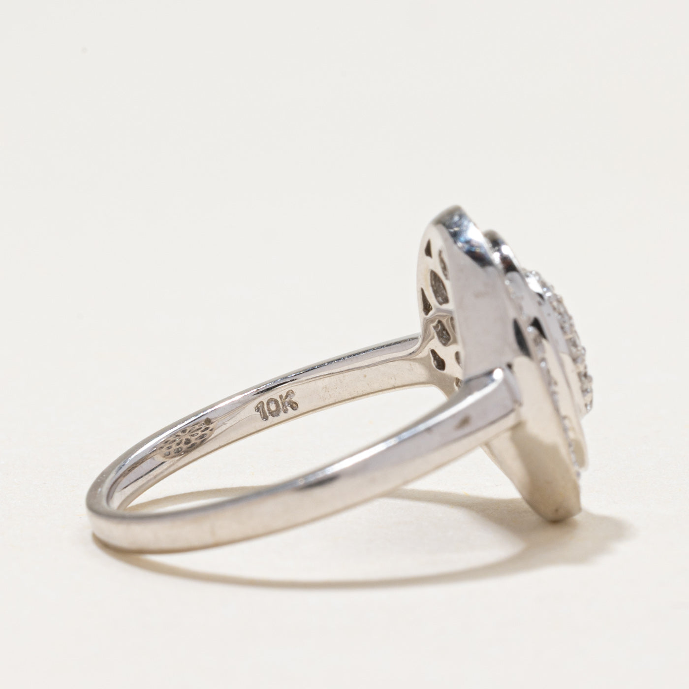 Diamond Halo Cluster Cocktail Ring | 0.42ctw | SZ 7