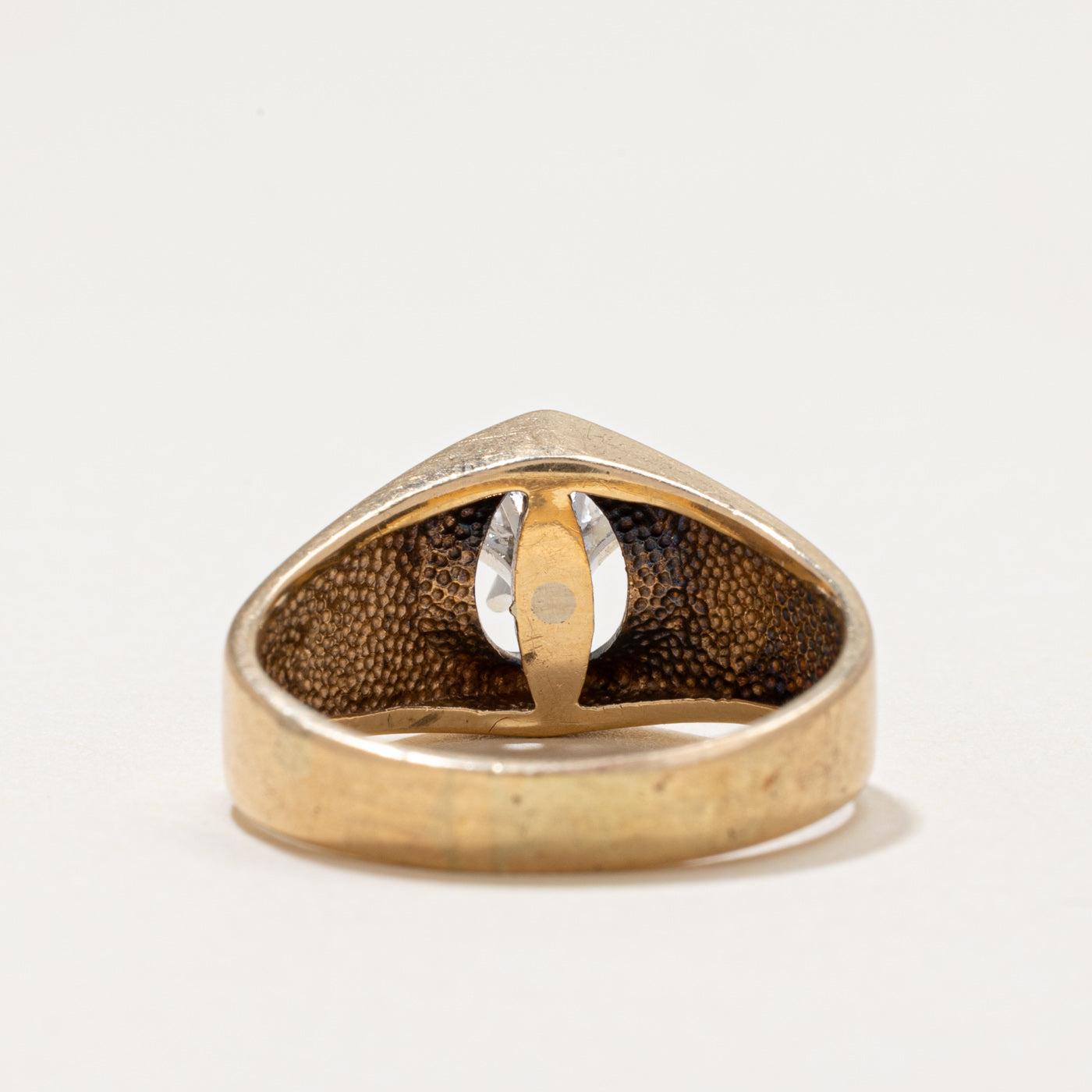 High Set Solitaire Diamond Tapered Ring | 0.27ct | SZ 8