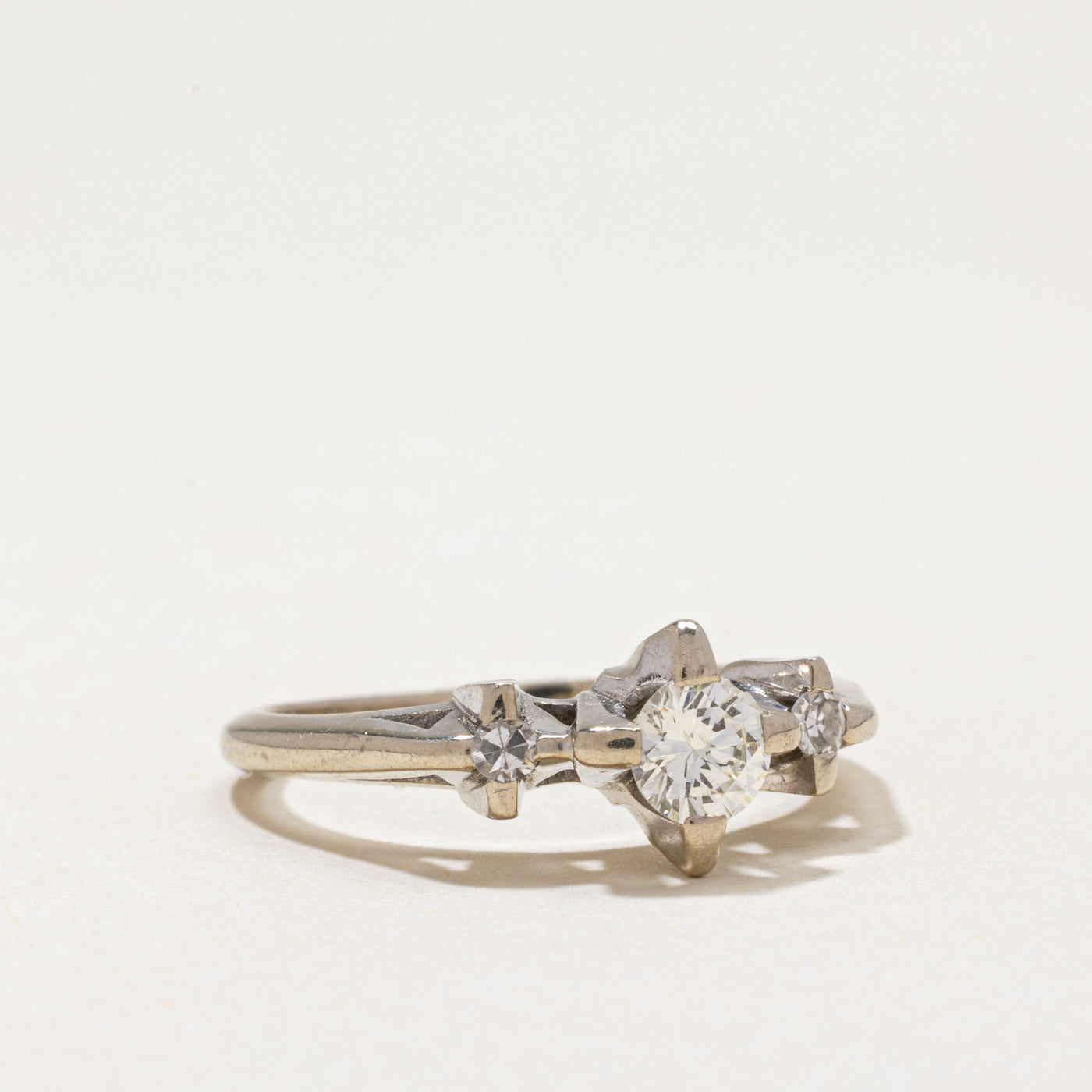 Three Stone Diamond Ring | 0.34ctw | SZ 4.75