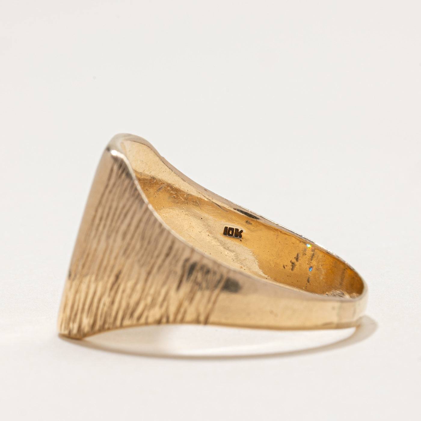 Diamond Cluster Playboy Bunny Signet Ring | 0.15ctw | SZ 12.25