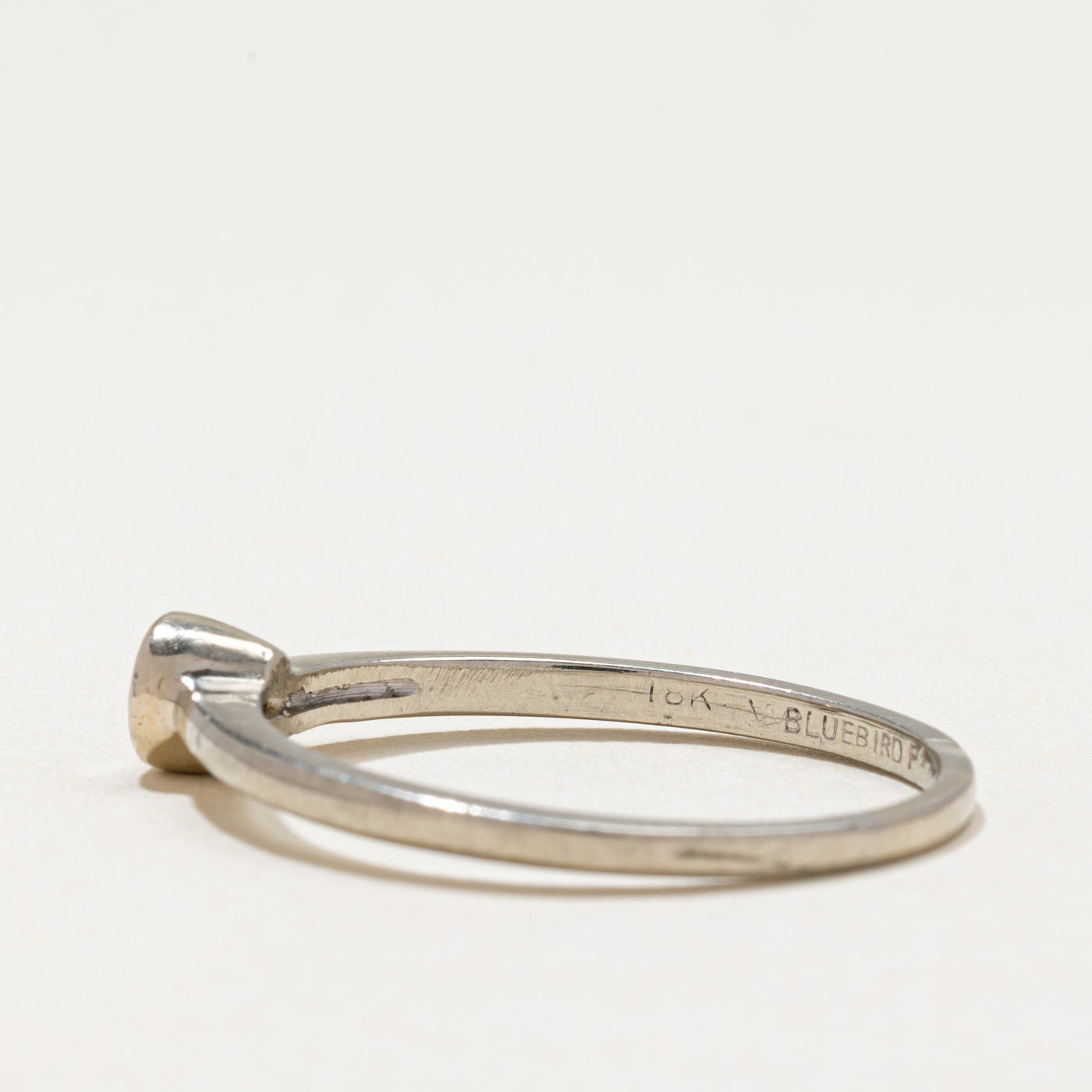 Bezel Set Solitaire Diamond Ring | 0.22ct | SZ 8.5