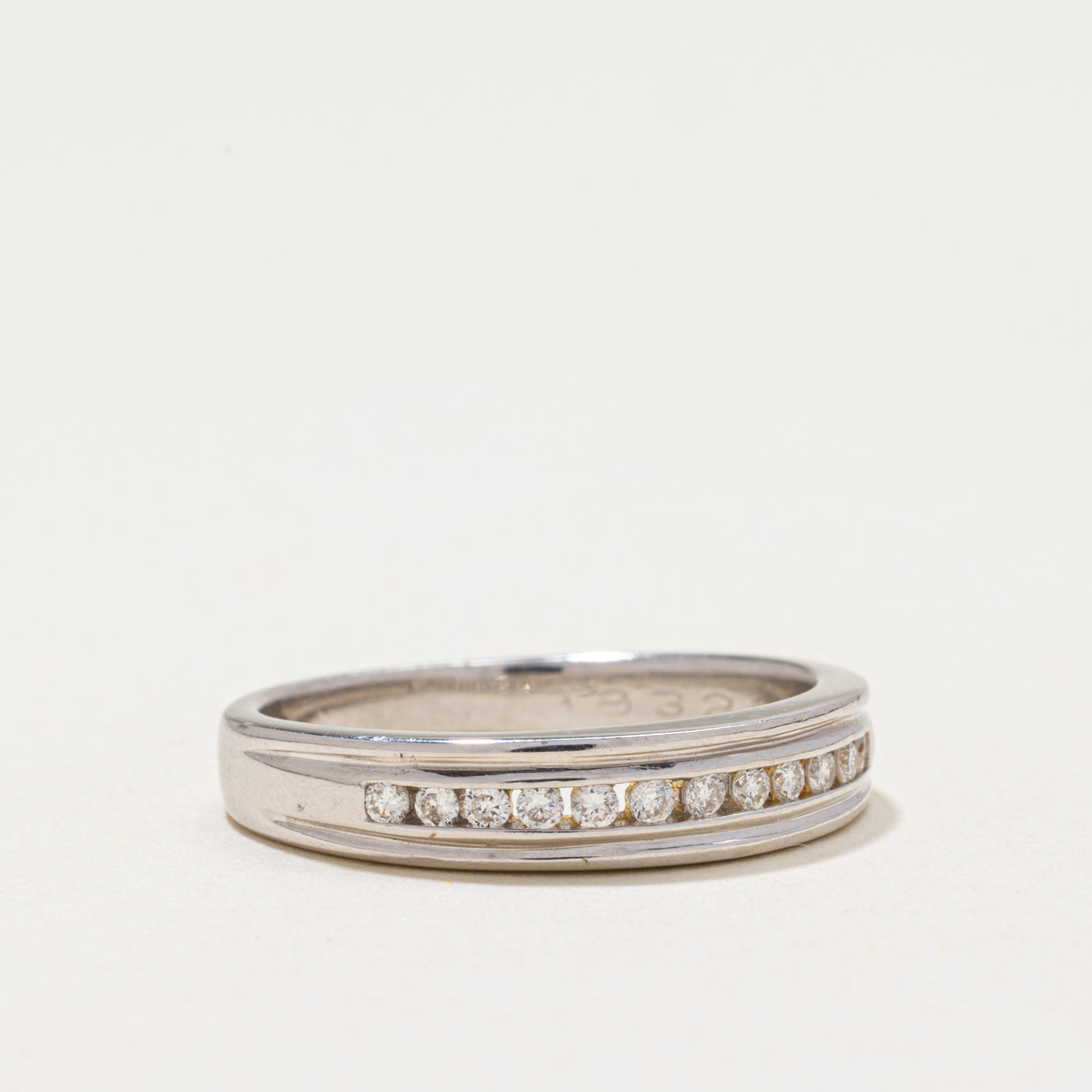 14k Channel Set Diamond Ring | 0.14ctw | SZ 7.25