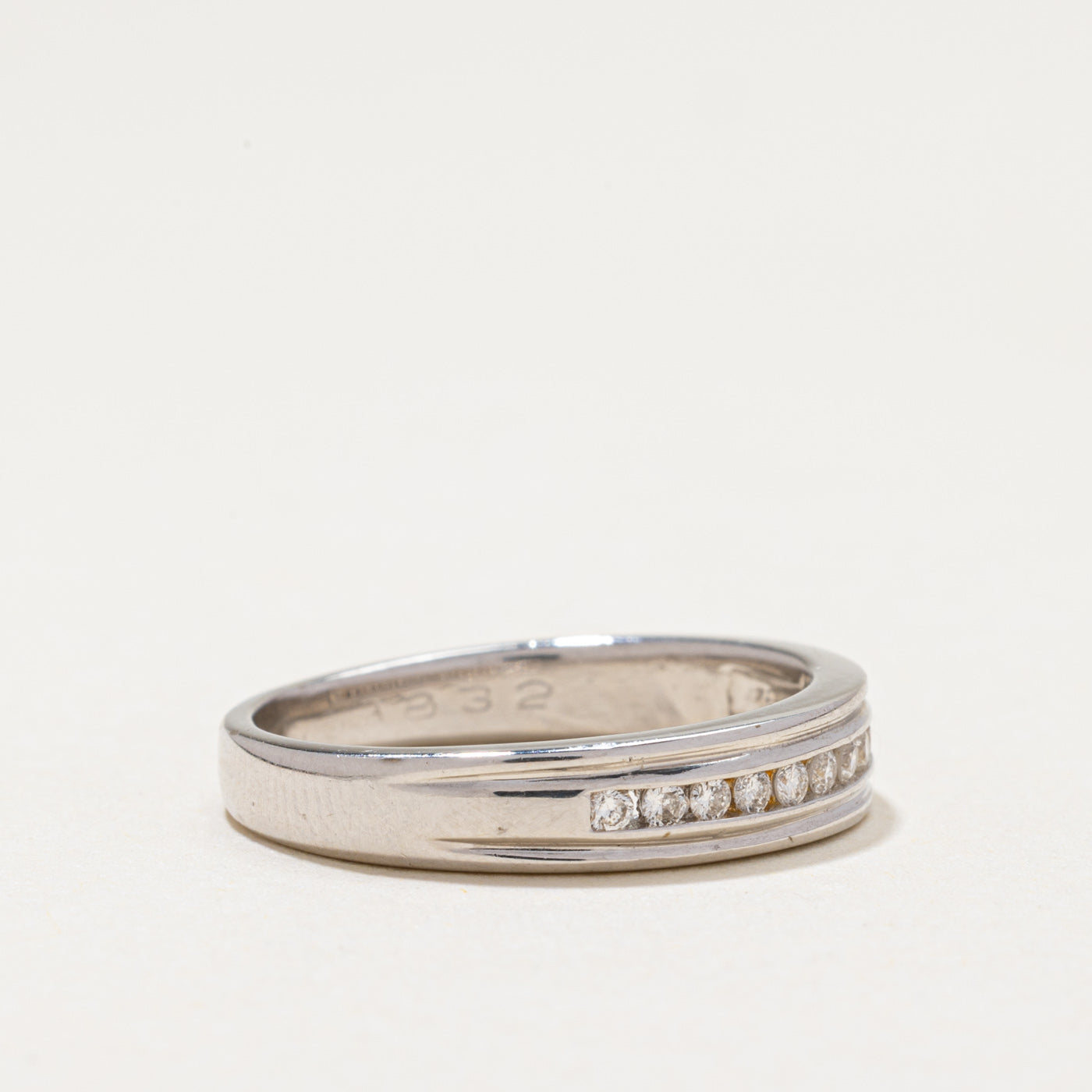 14k Channel Set Diamond Ring | 0.14ctw | SZ 7.25