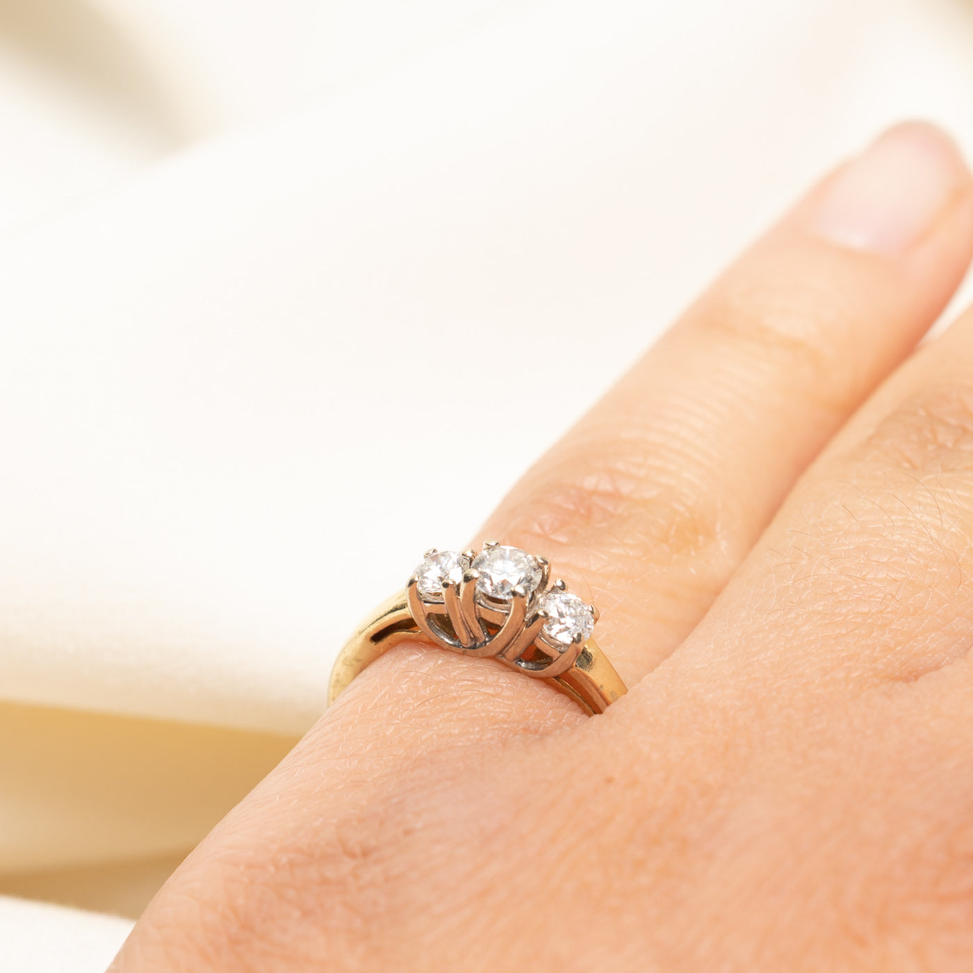Three Stone Diamond Ring | 0.53ctw | SZ 5