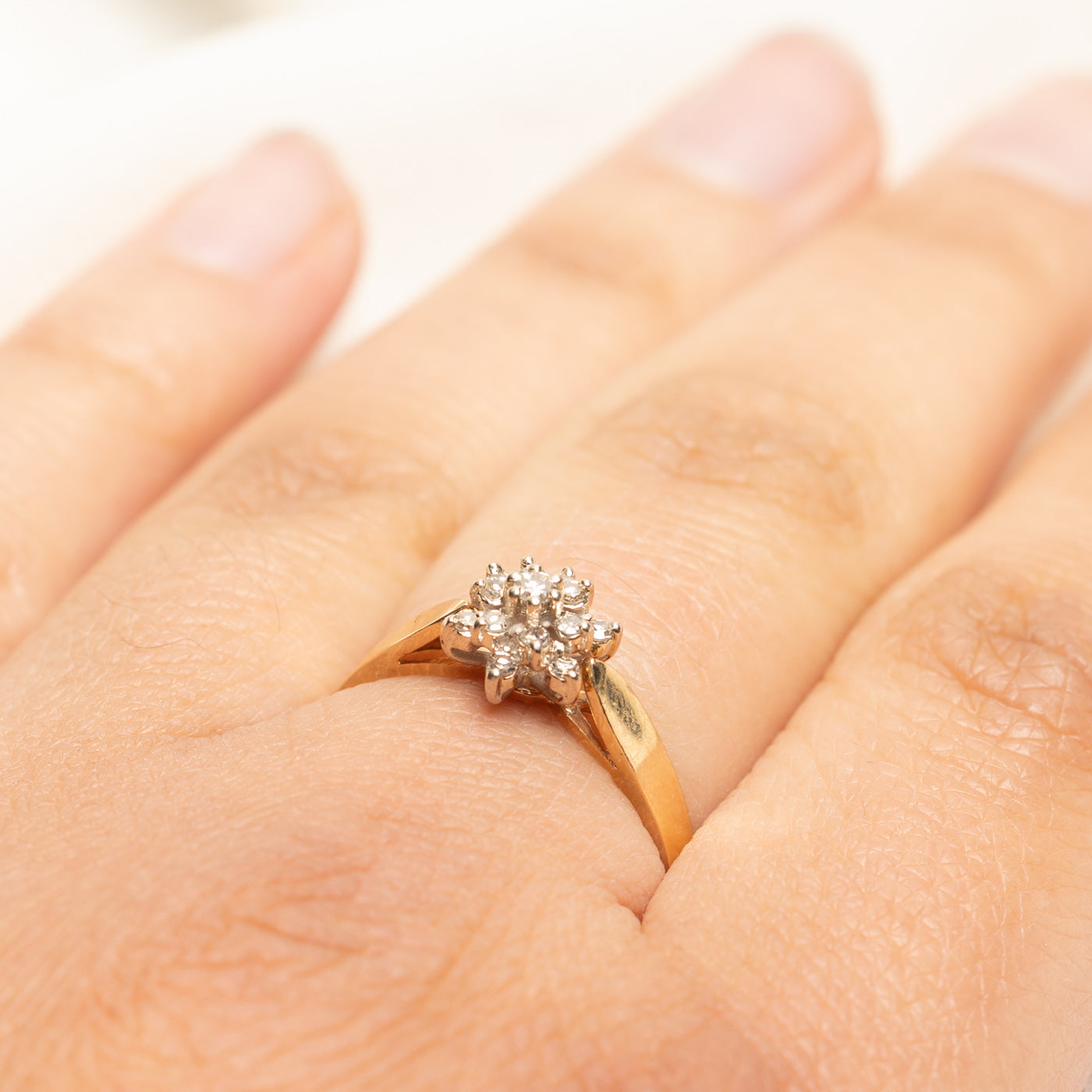 Diamond Cluster Ring | 0.16ctw | SZ 7.25