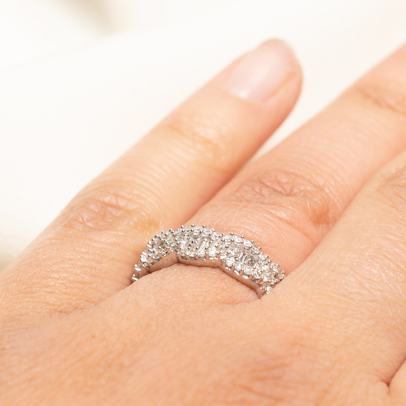 Pave Set Diamond Chain Ring | 0.50ctw | SZ 7
