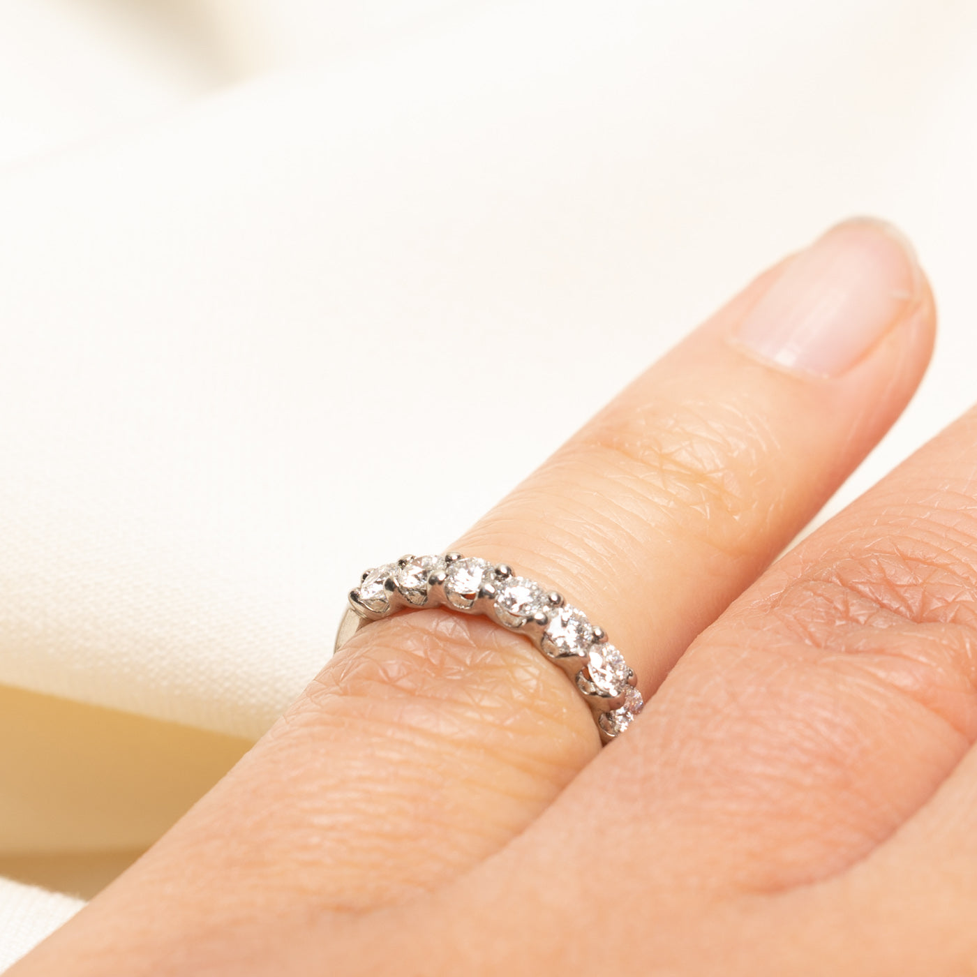 Semi Eternity Diamond Ring | 0.49ctw | SZ 3.25