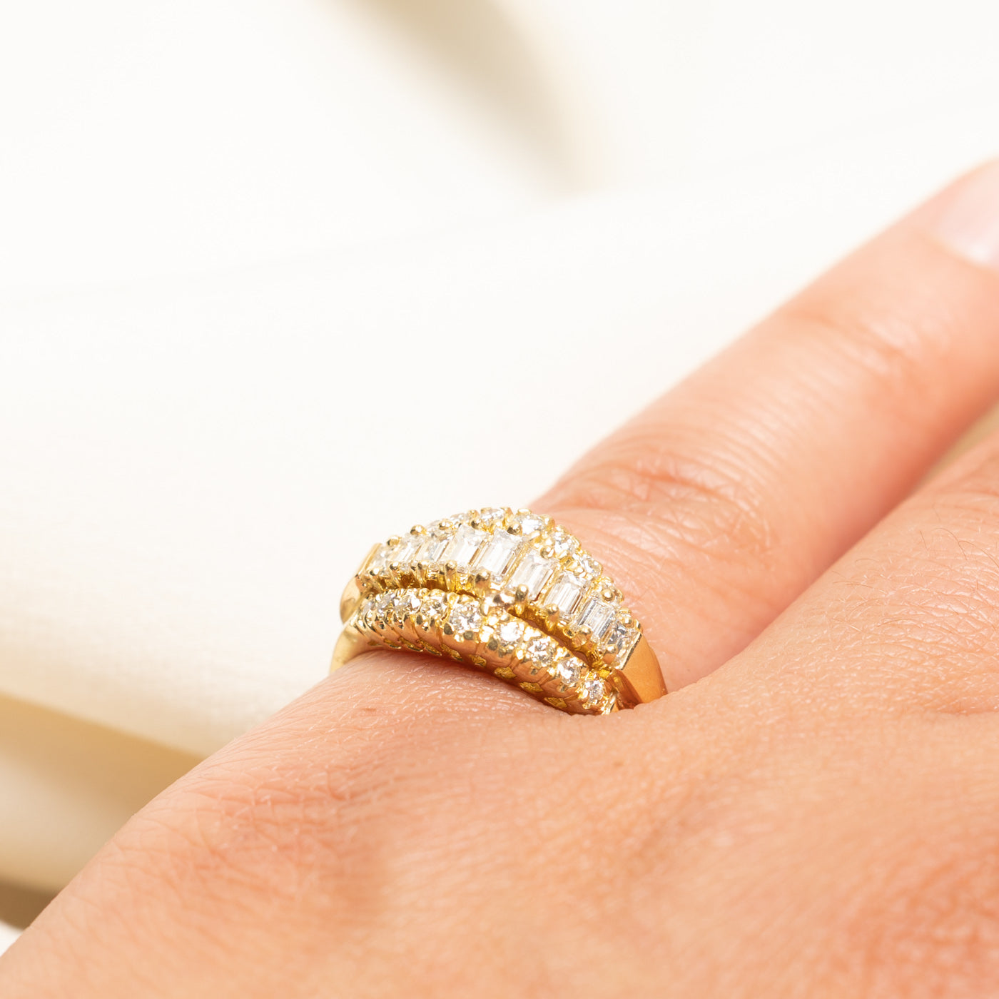 Multi Row Diamond Ring | 0.76ctw | SZ 6.25