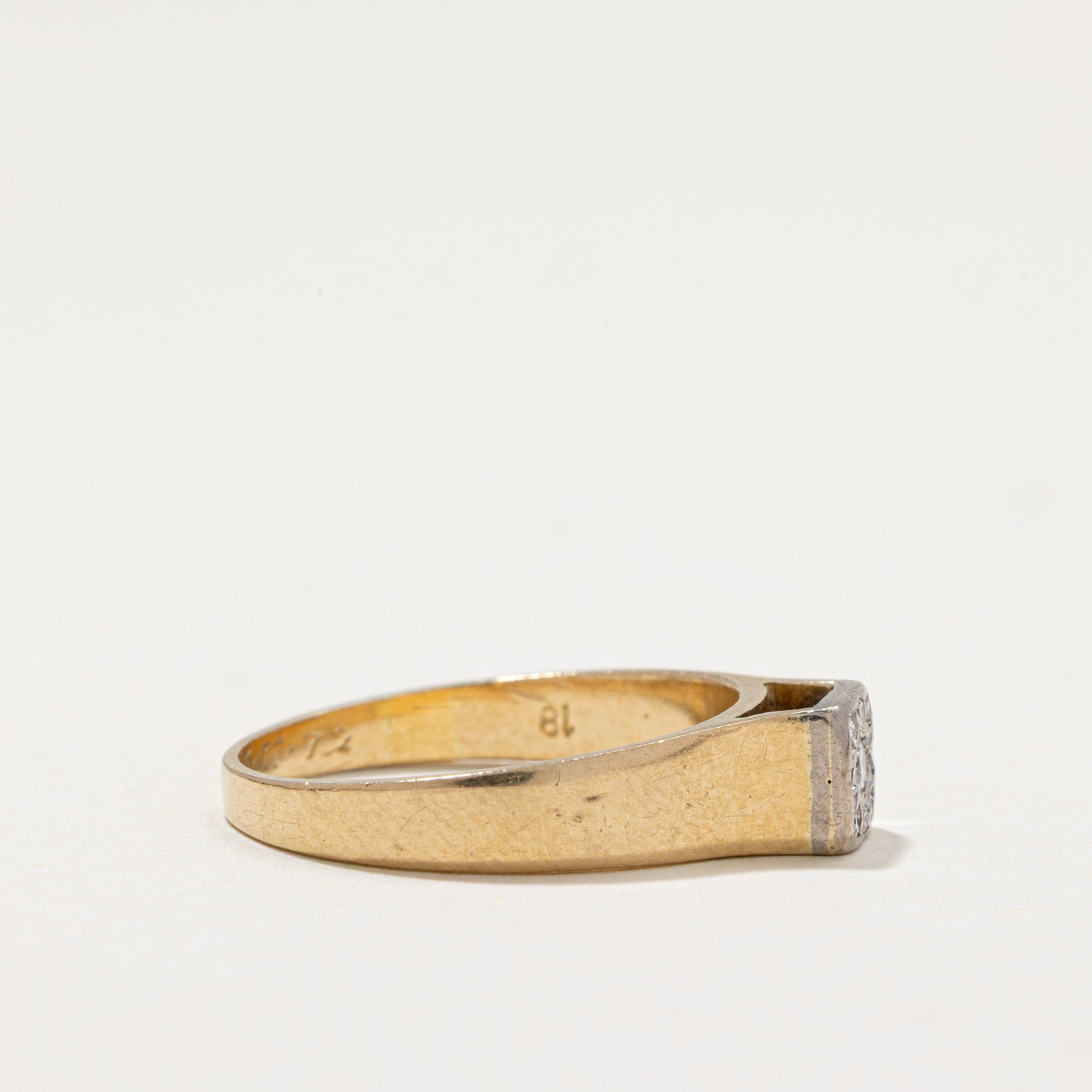 Diamond Square Cluster Ring | 0.10ctw | SZ 7