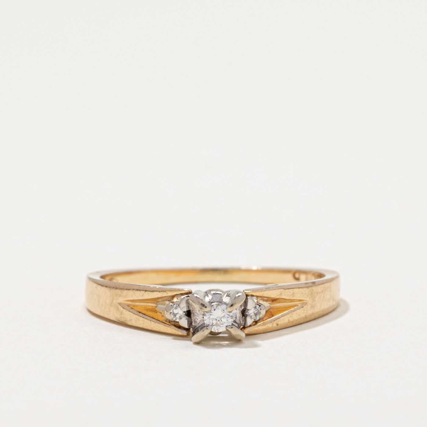 Three Stone Diamond Ring | 0.05ctw | SZ 4.75