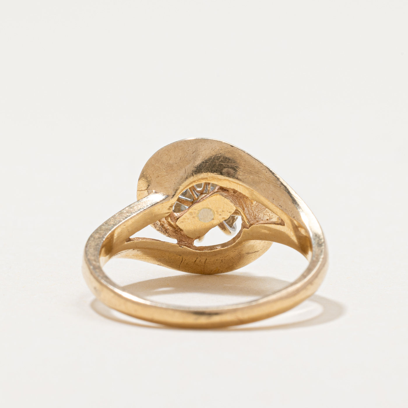 Diamond Cluster Bypass Ring | 0.20ctw | SZ 6.75