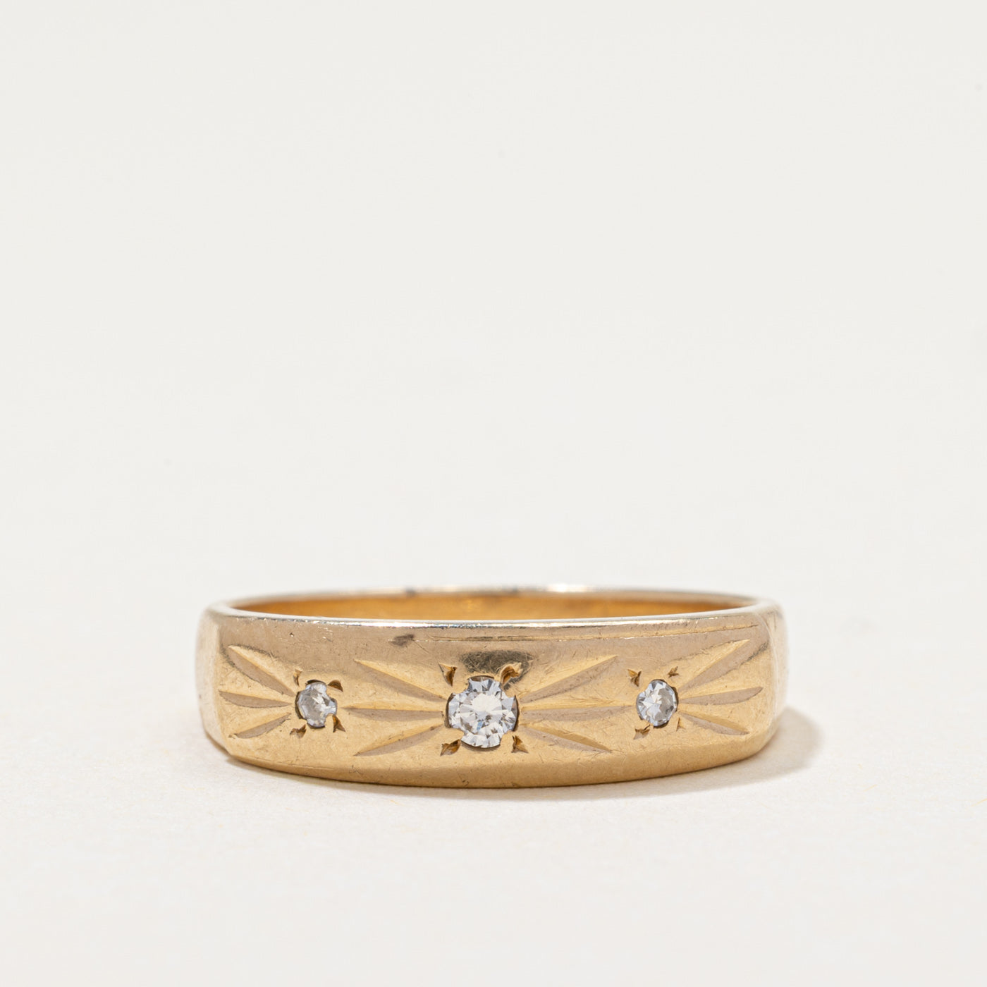 Three Stone Diamond Band | 0.06ctw | SZ 5.75