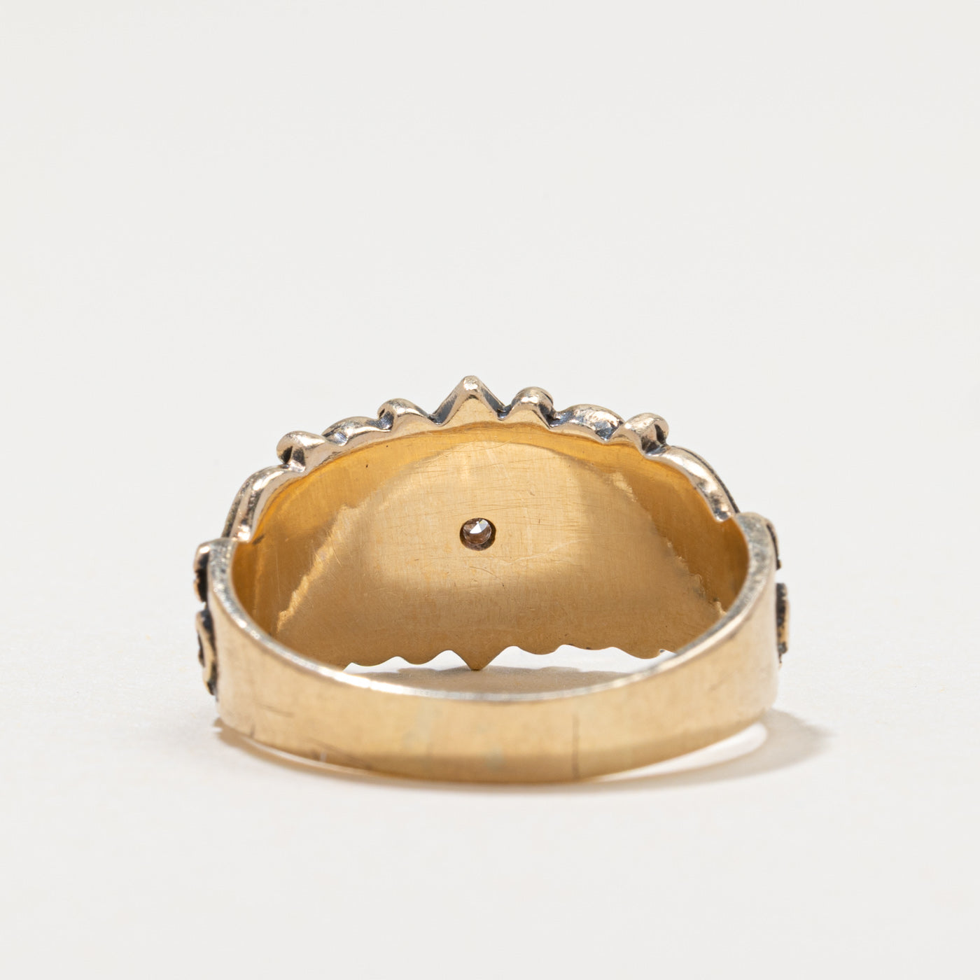 Diamond Ornate Scrollwork Ring | 0.01ct | SZ 8.25