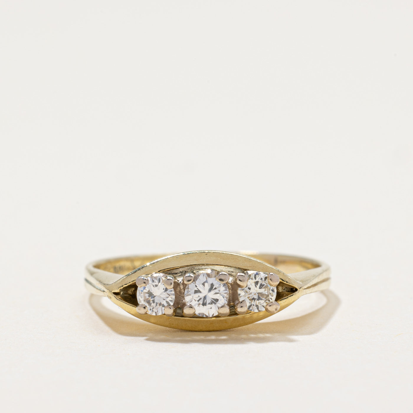 Three Stone Diamond Ring | 0.35ctw | SZ 8