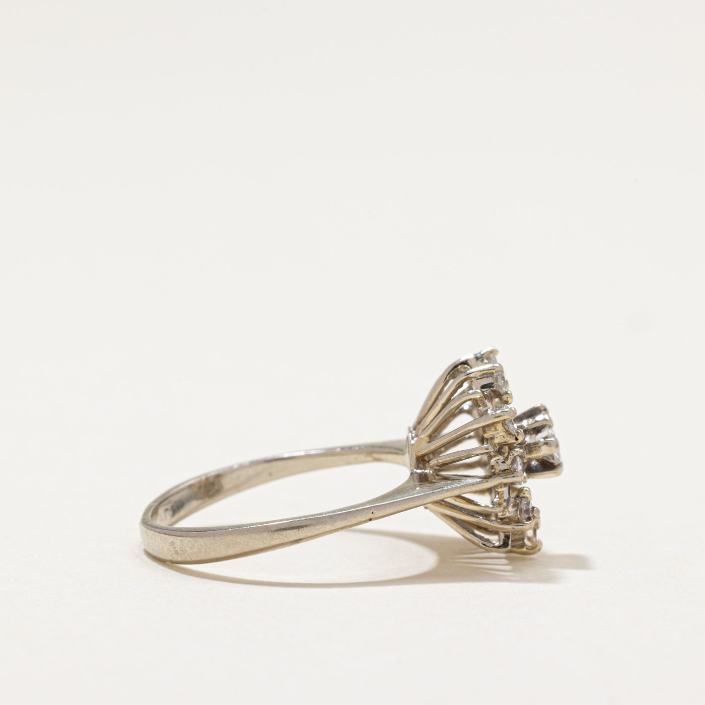 Diamond Open Halo Cocktail Ring | 0.39ctw | SZ 5