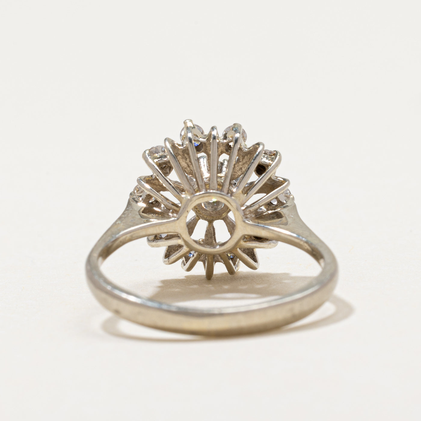 Diamond Open Halo Cocktail Ring | 0.39ctw | SZ 5