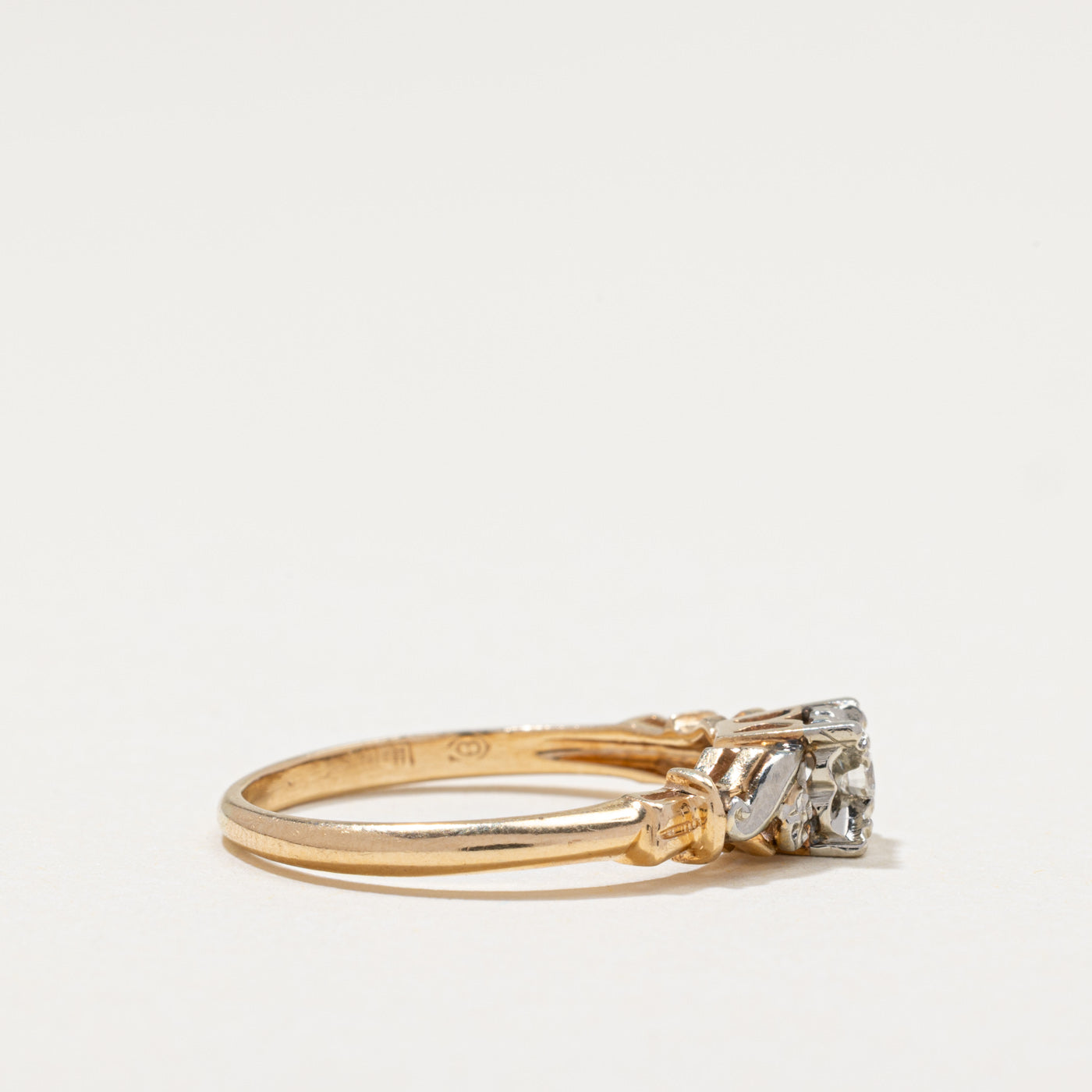 Vintage Solitaire Diamond Ring | 0.07ct | SZ 7