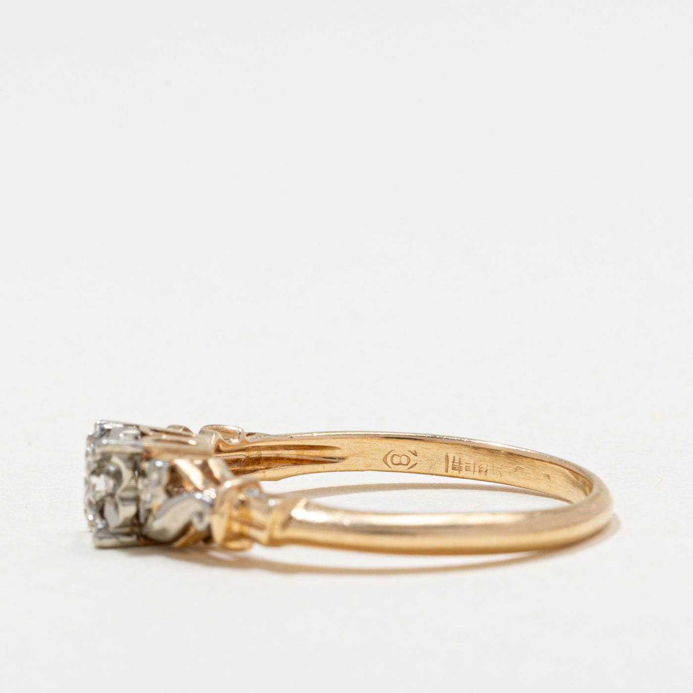 Vintage Solitaire Diamond Ring | 0.07ct | SZ 7