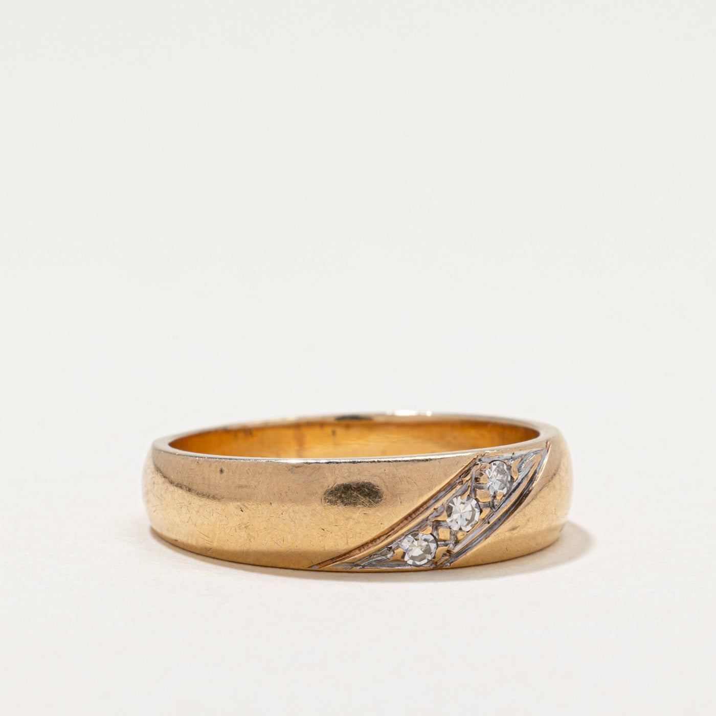 Diagonal Diamond Band | 0.06ctw | SZ 8