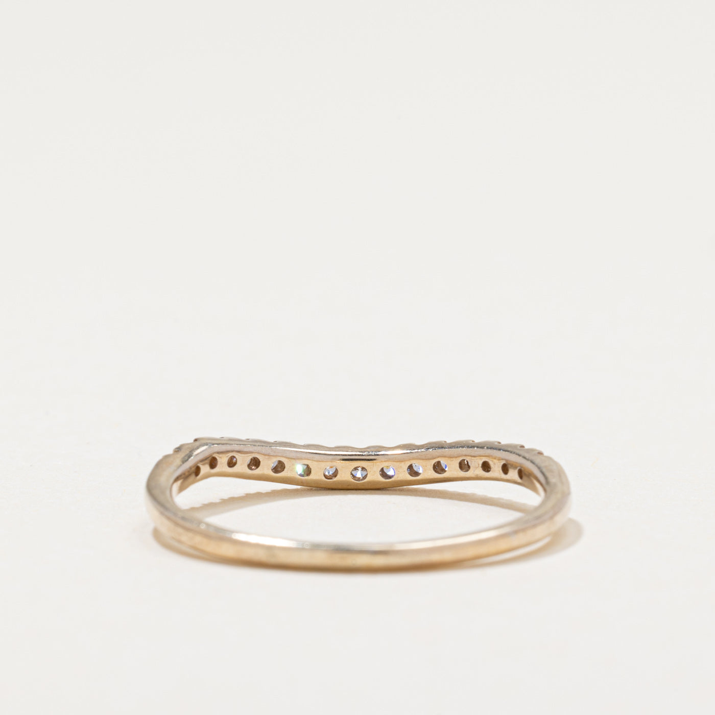 Semi Eternity Diamond Contour Band | 0.26ctw | SZ 8.5