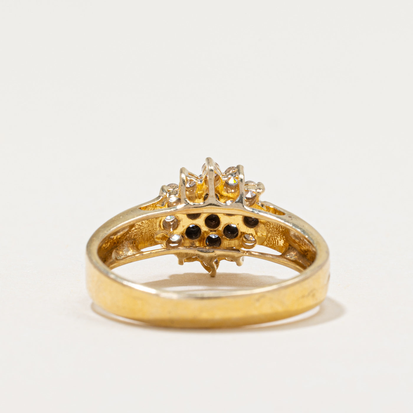 Diamond Cluster Petal Ring | 0.21ctw | SZ 5.5