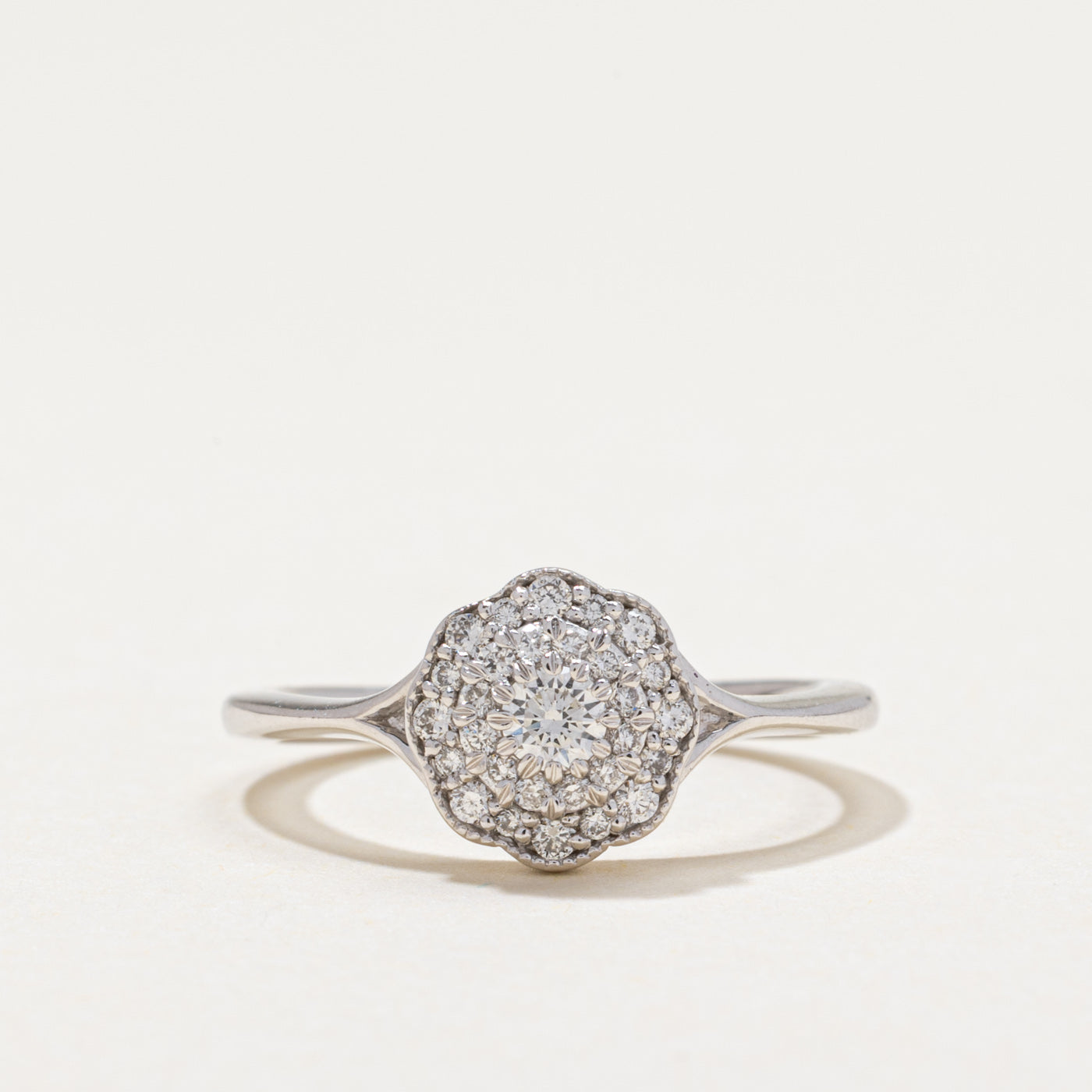 Diamond Round Cluster Ring | 0.22ctw | SZ 4