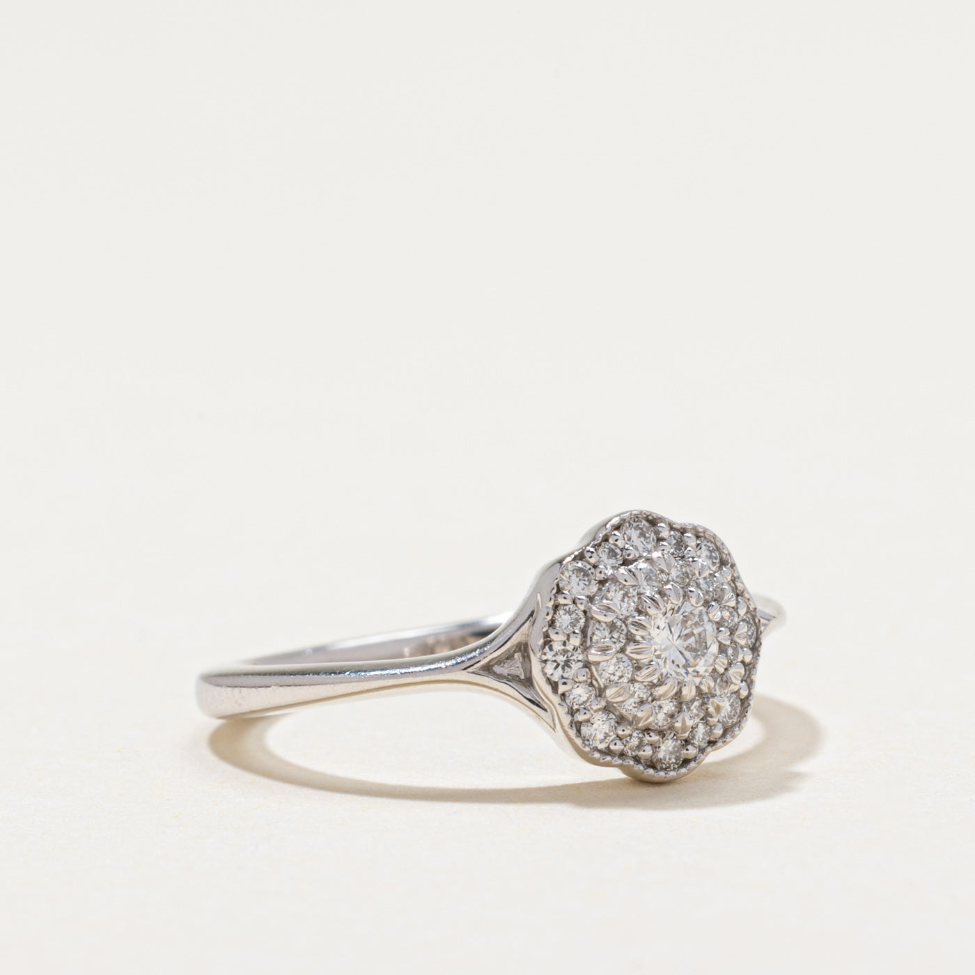 Diamond Round Cluster Ring | 0.22ctw | SZ 4