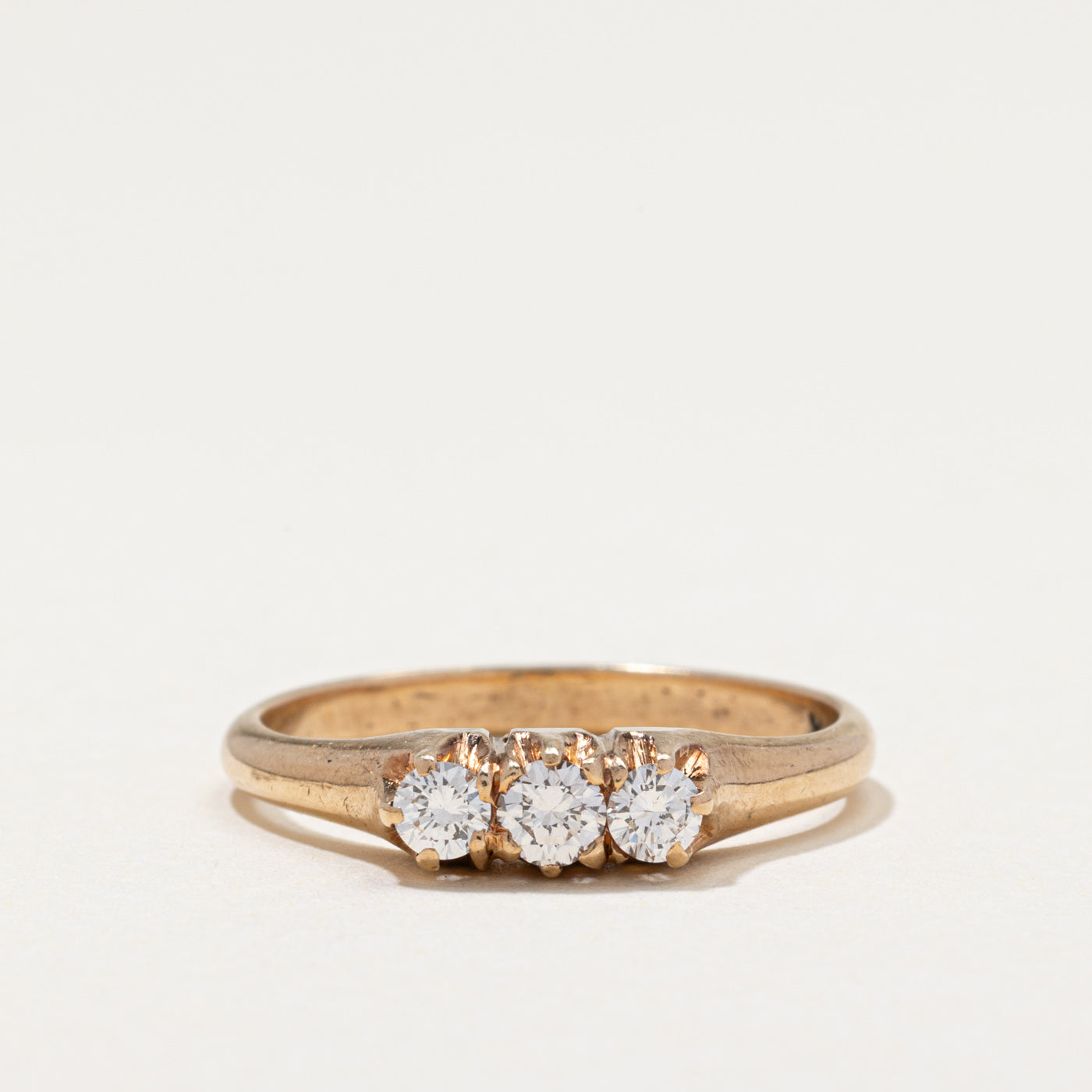 Three Stone Diamond Ring | 0.35ctw | SZ 8.75