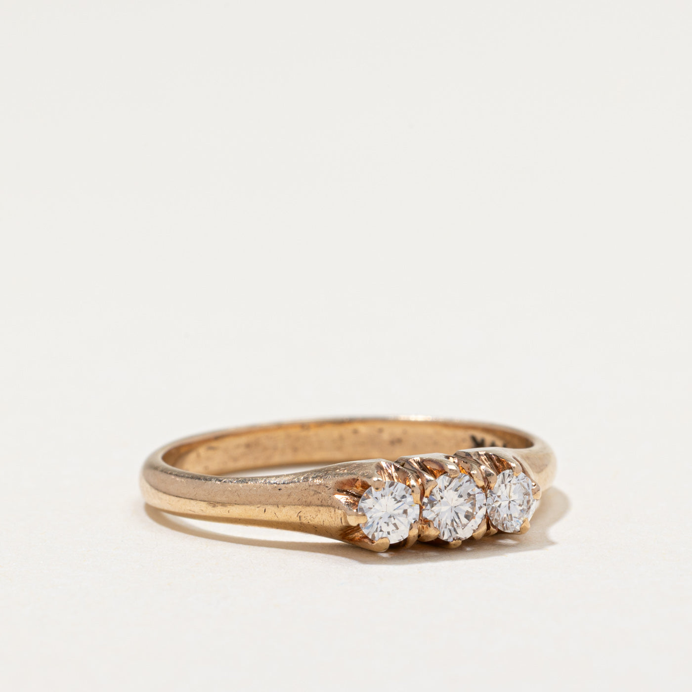 Three Stone Diamond Ring | 0.35ctw | SZ 8.75