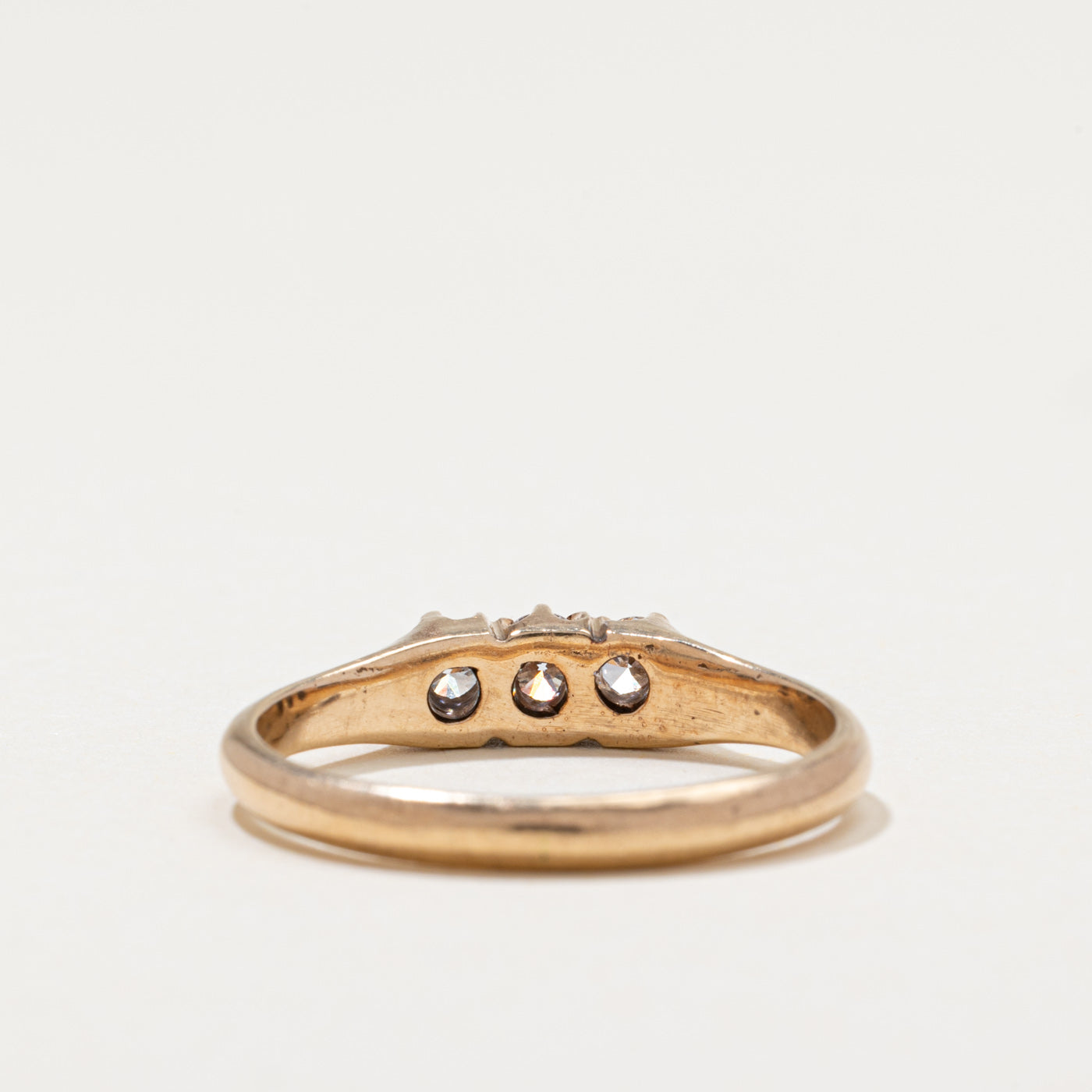 Three Stone Diamond Ring | 0.35ctw | SZ 8.75