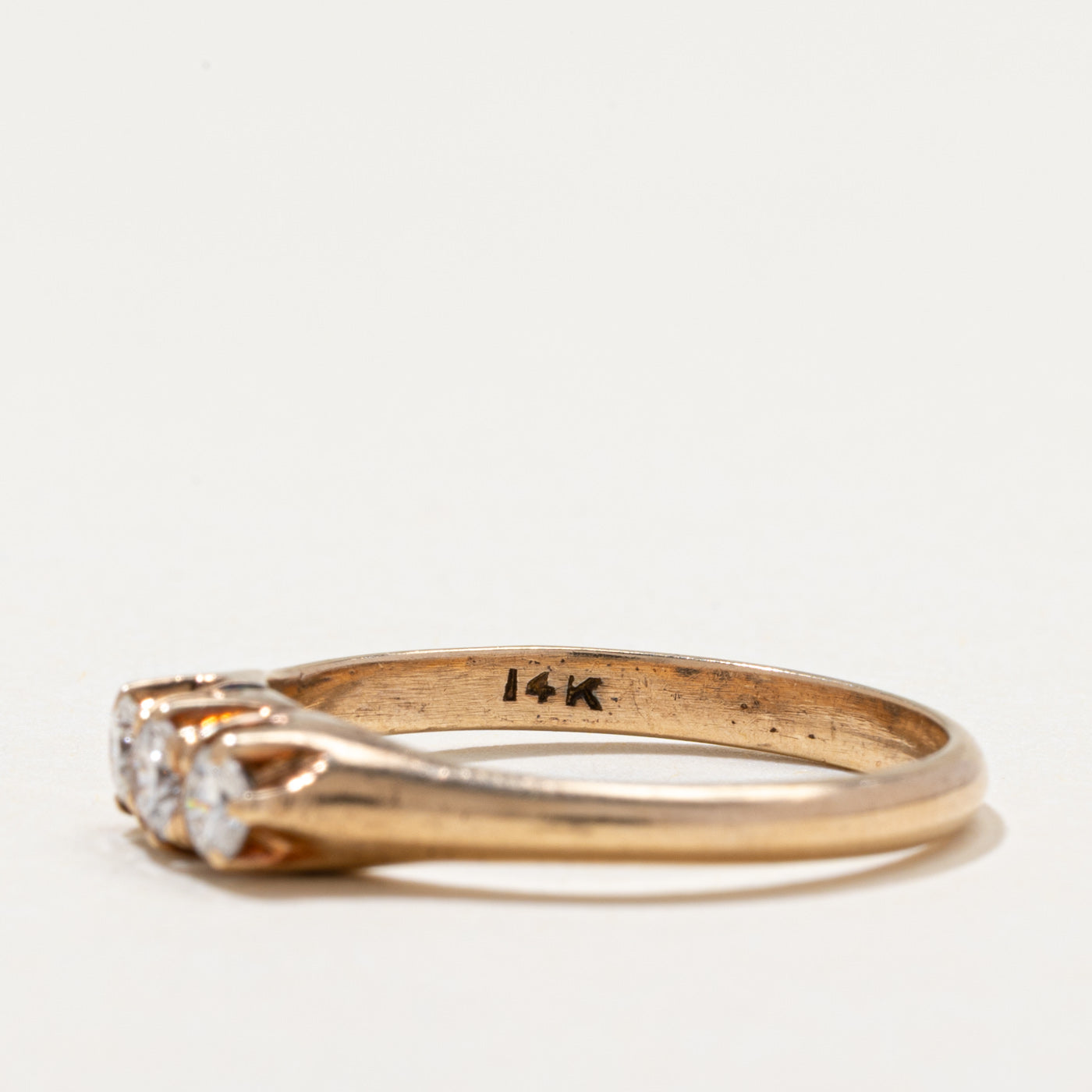 Three Stone Diamond Ring | 0.35ctw | SZ 8.75