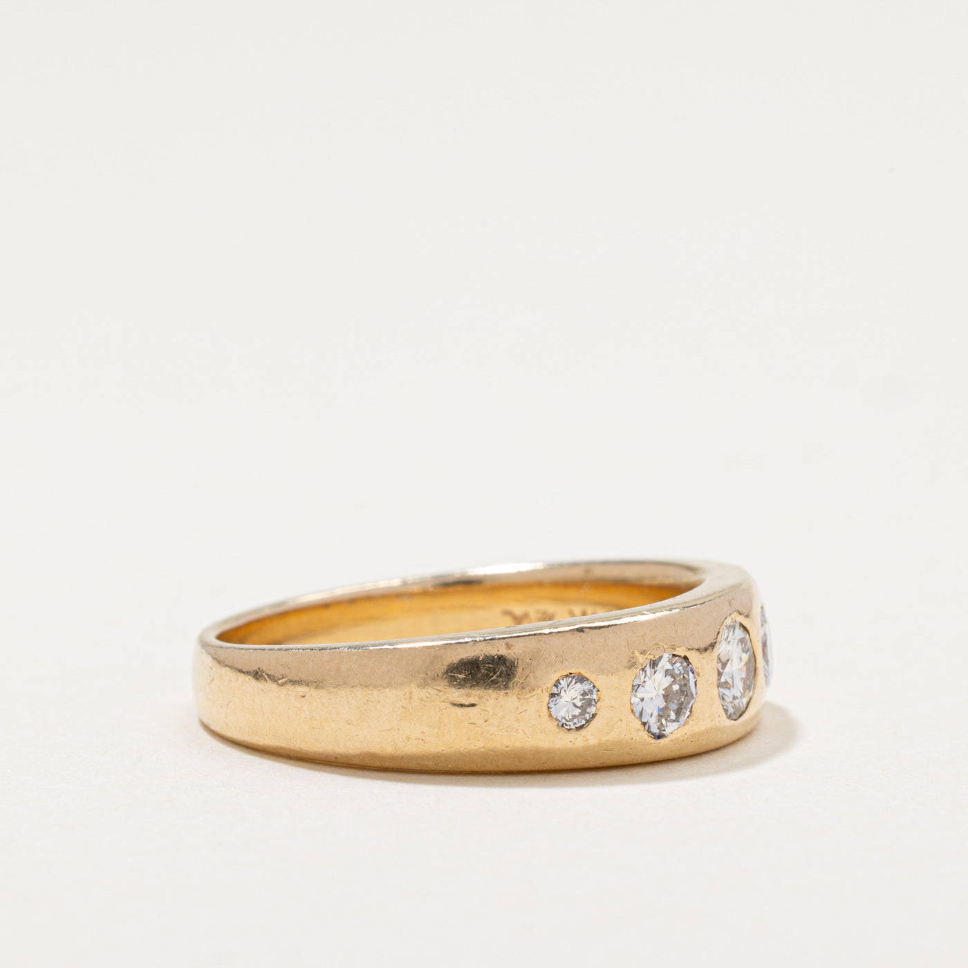 Five Stone Flush Set Diamond Band | 0.66ctw | SZ 9