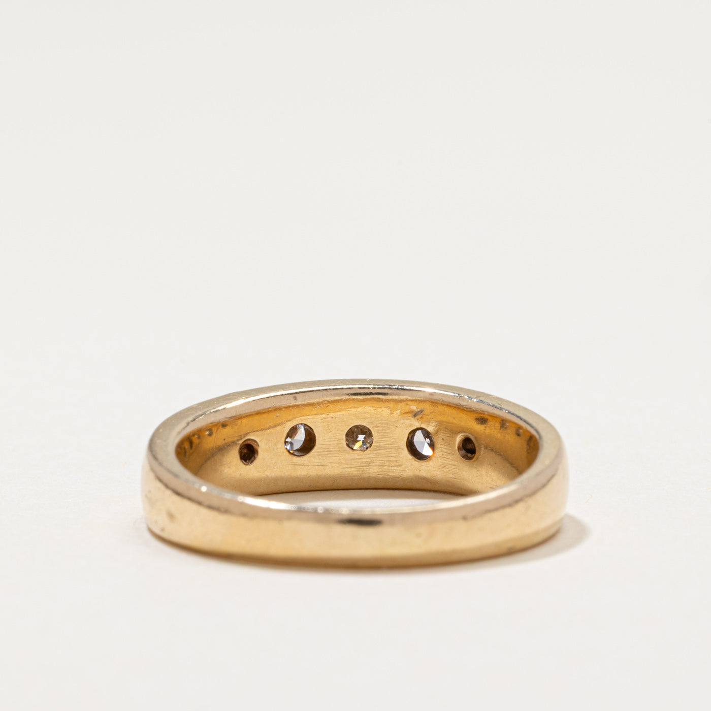 Five Stone Flush Set Diamond Band | 0.66ctw | SZ 9