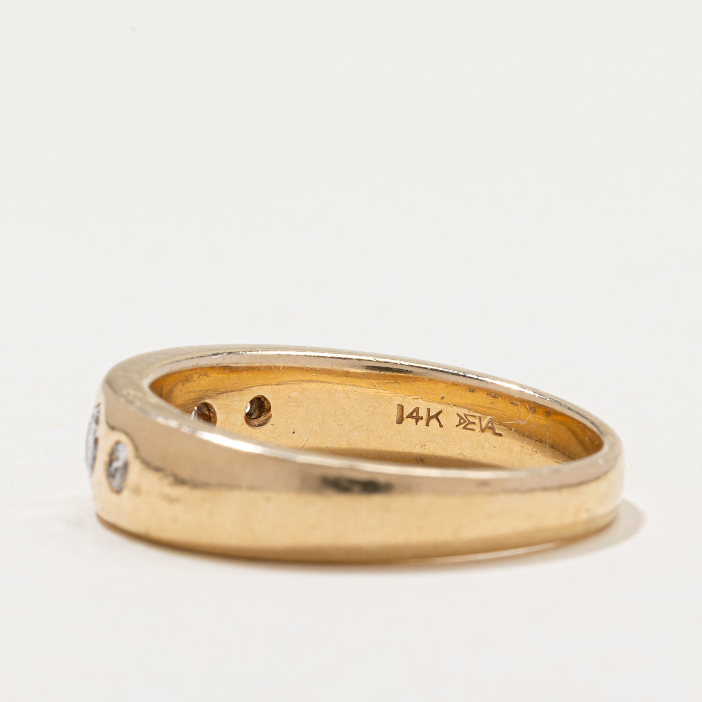 Five Stone Flush Set Diamond Band | 0.66ctw | SZ 9