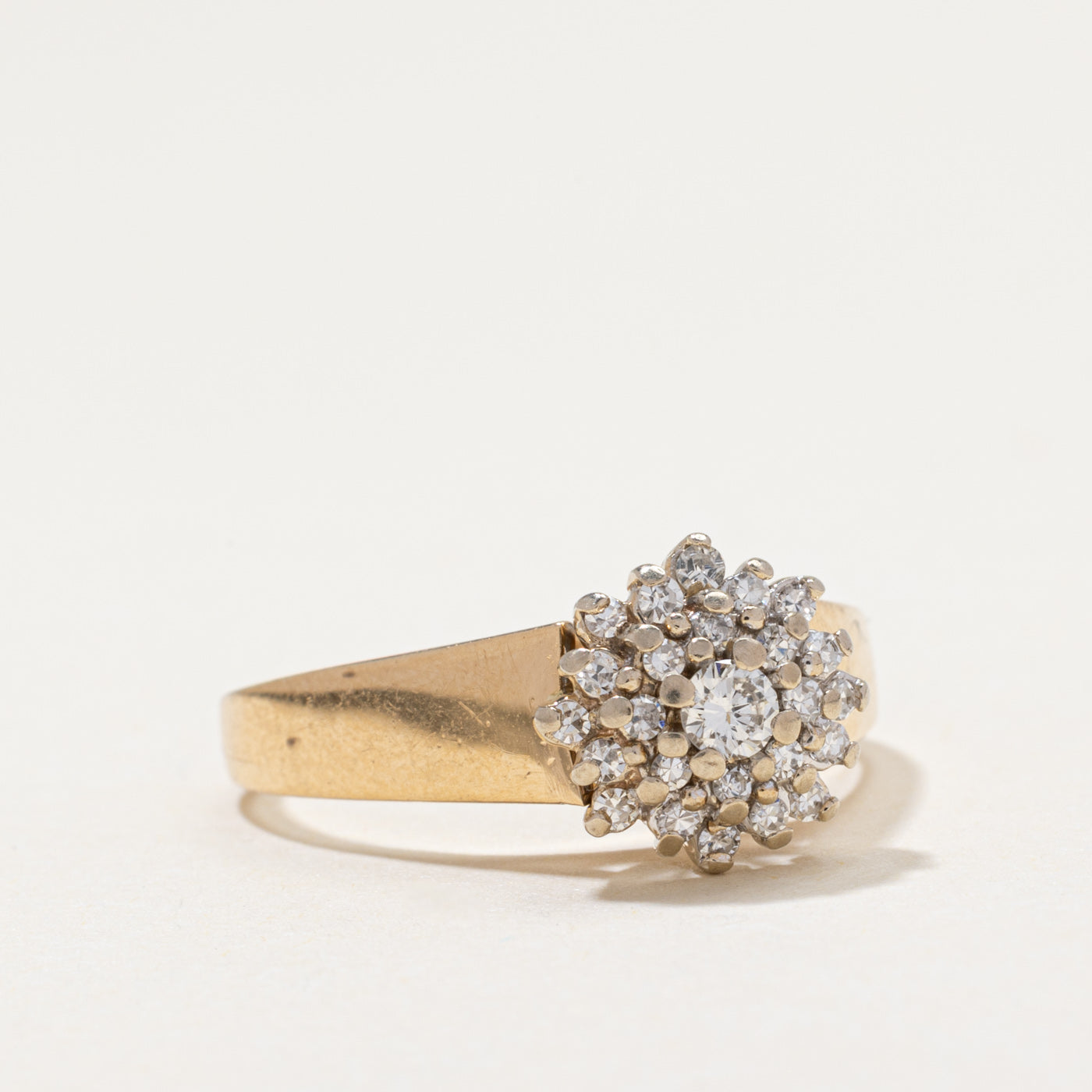 Diamond Round Cluster Ring | 0.34ctw | SZ 8.25