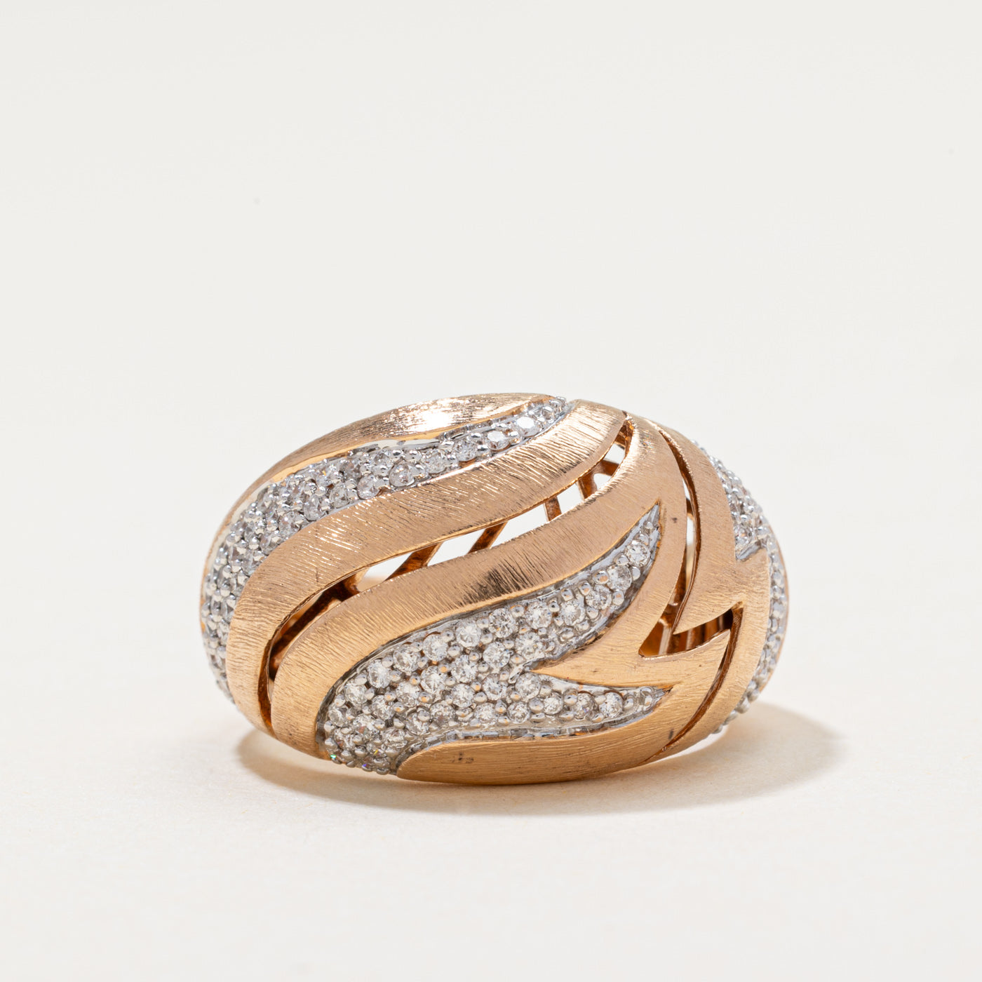 Diamond Waterfall Dome Ring | 0.53ctw | SZ 7
