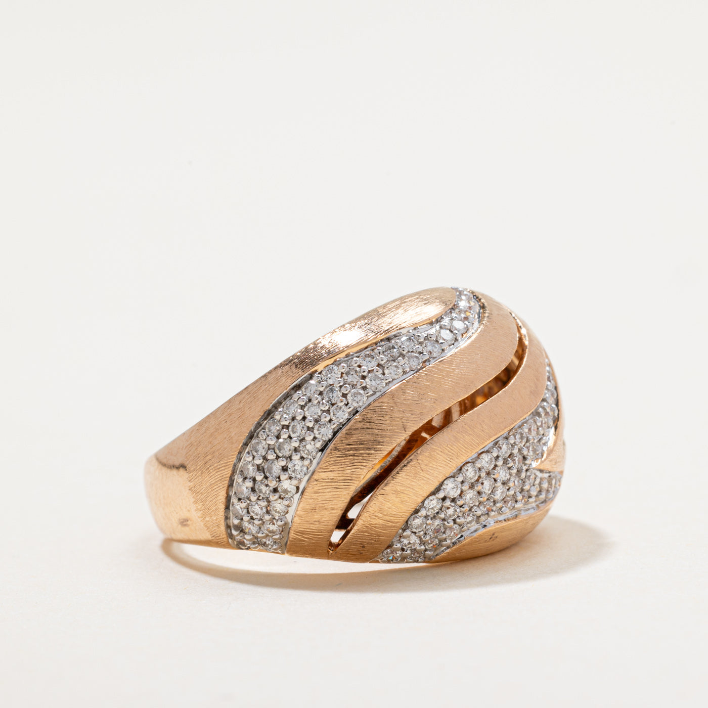 Diamond Waterfall Dome Ring | 0.53ctw | SZ 7