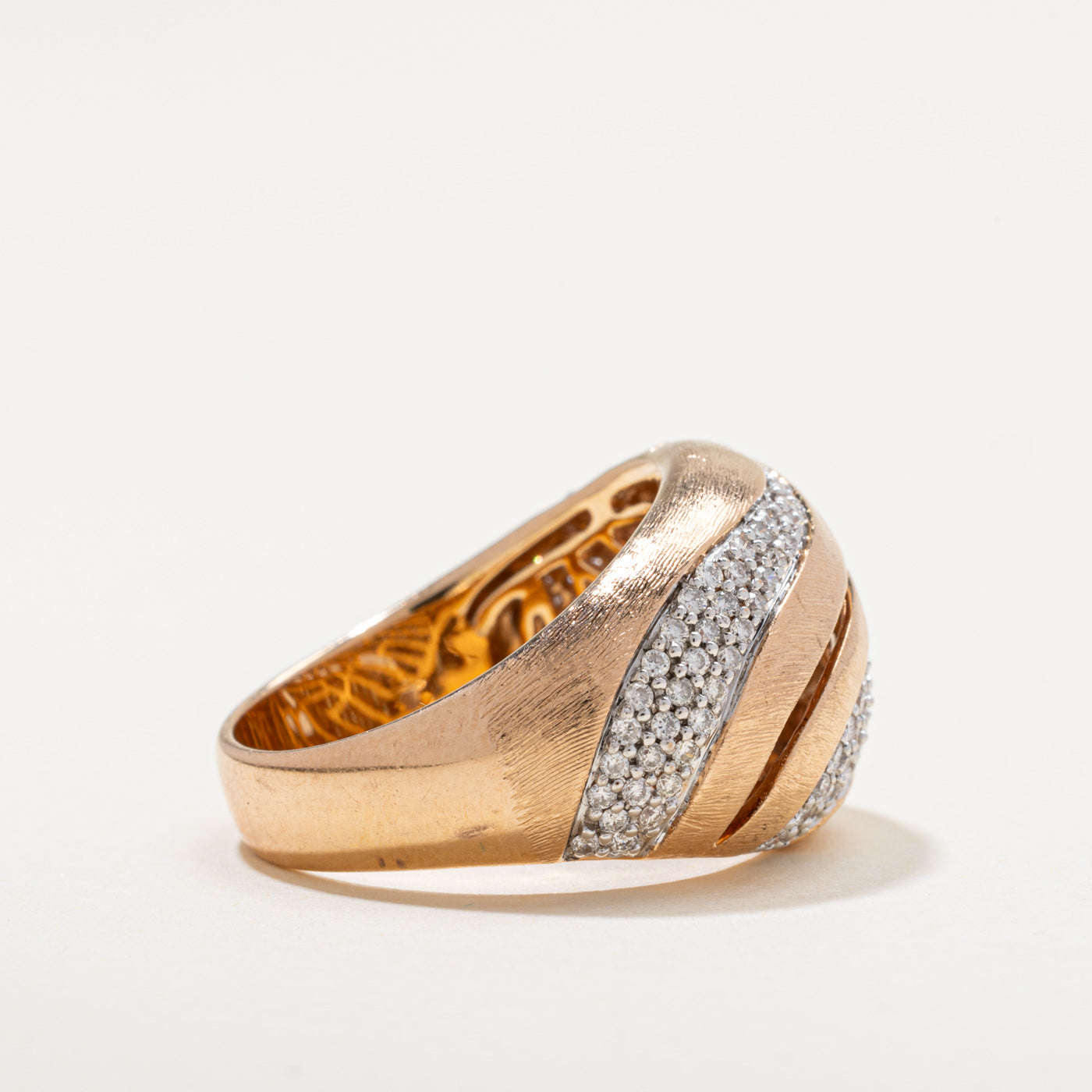 Diamond Waterfall Dome Ring | 0.53ctw | SZ 7