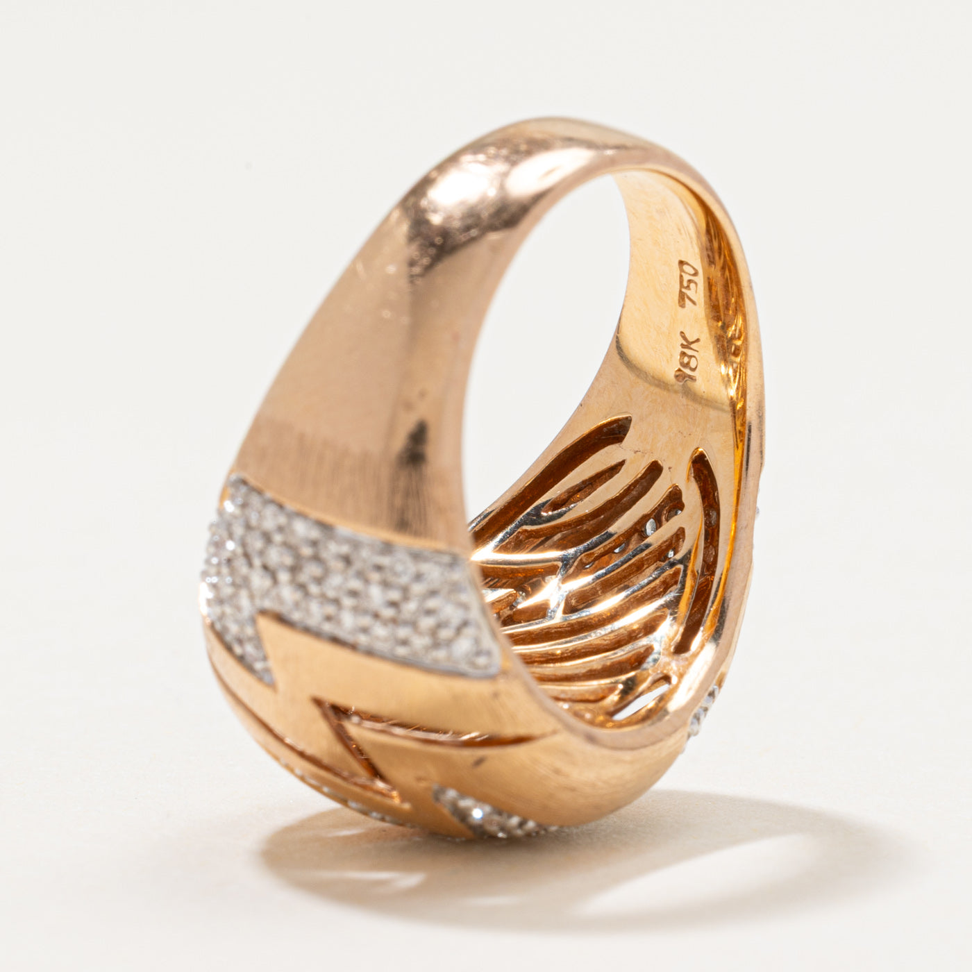 Diamond Waterfall Dome Ring | 0.53ctw | SZ 7