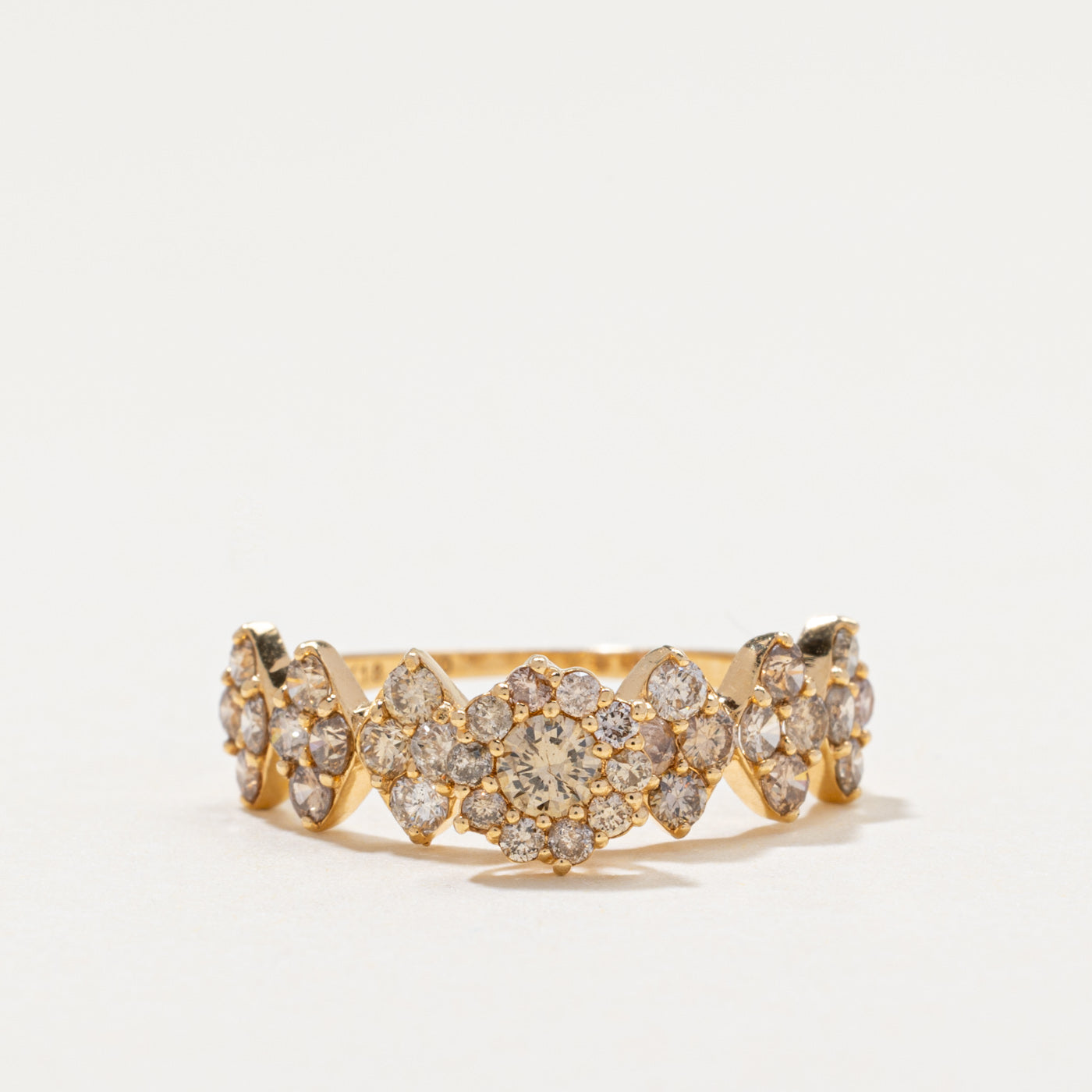 18k Multi Cluster Diamond Ring | 1.00ctw | SZ 6