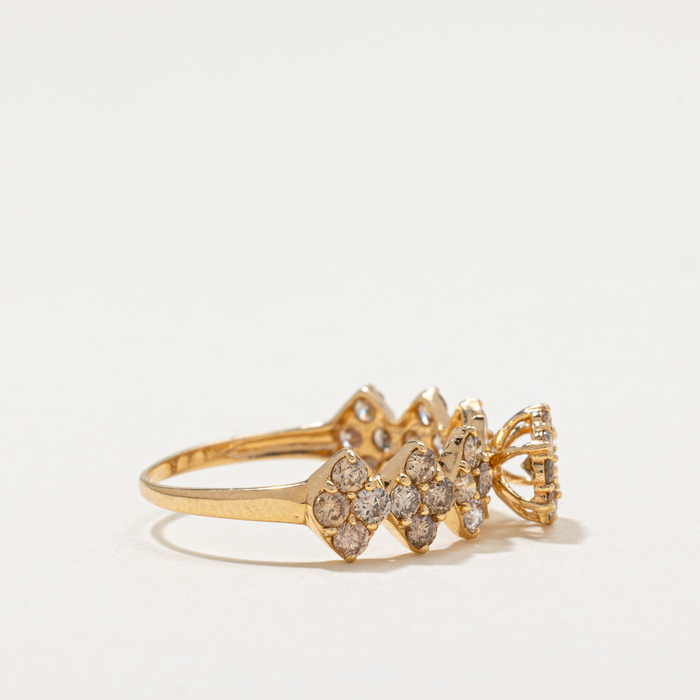18k Multi Cluster Diamond Ring | 1.00ctw | SZ 6