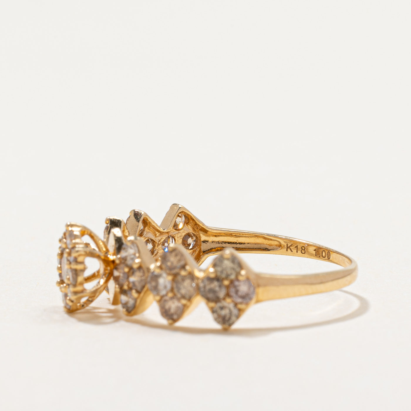 18k Multi Cluster Diamond Ring | 1.00ctw | SZ 6