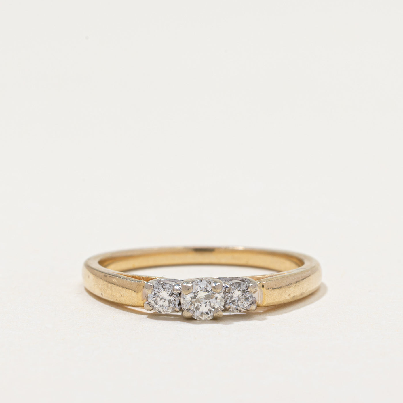 Three Stone Diamond Ring | 0.22ctw | SZ 6.5