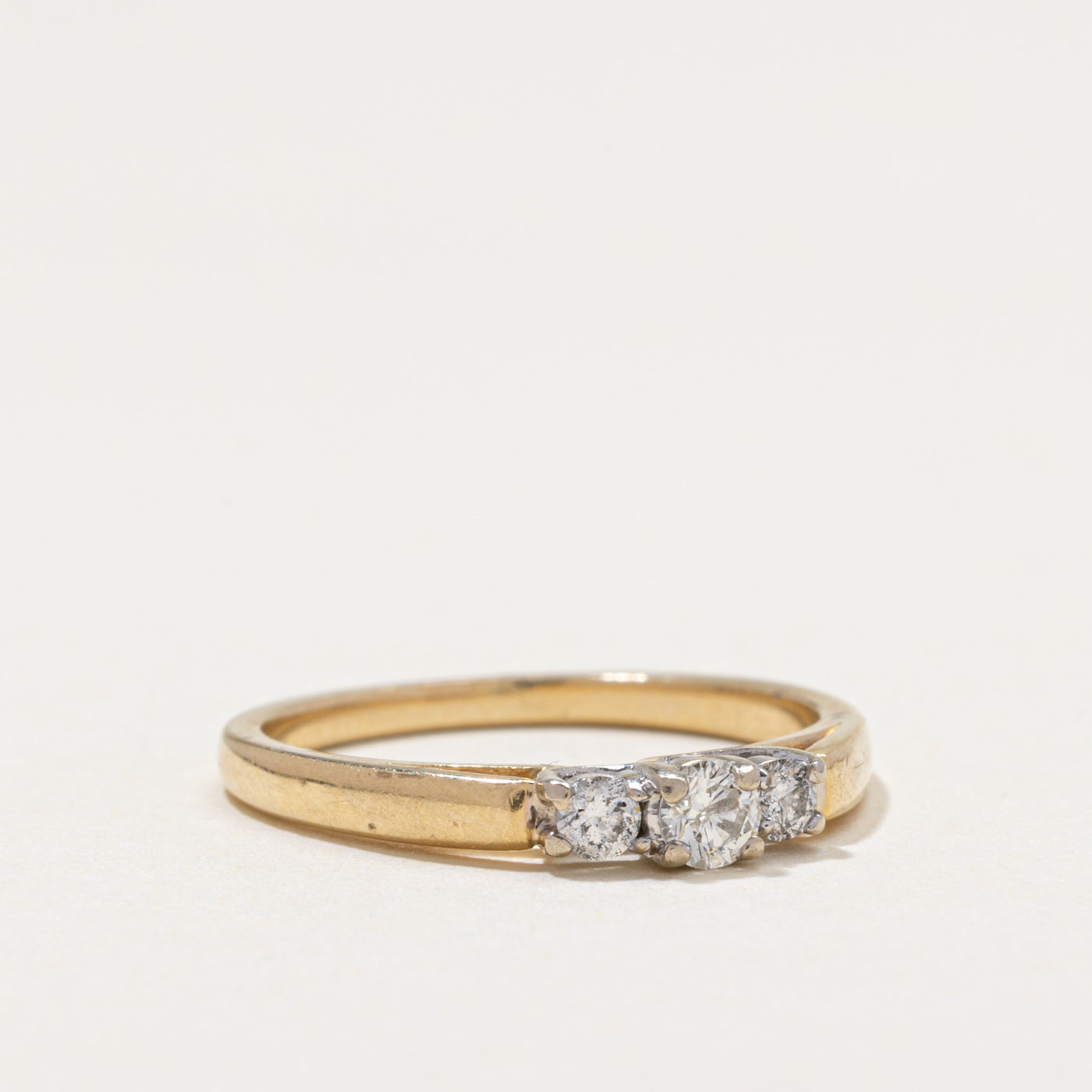 Three Stone Diamond Ring | 0.22ctw | SZ 6.5