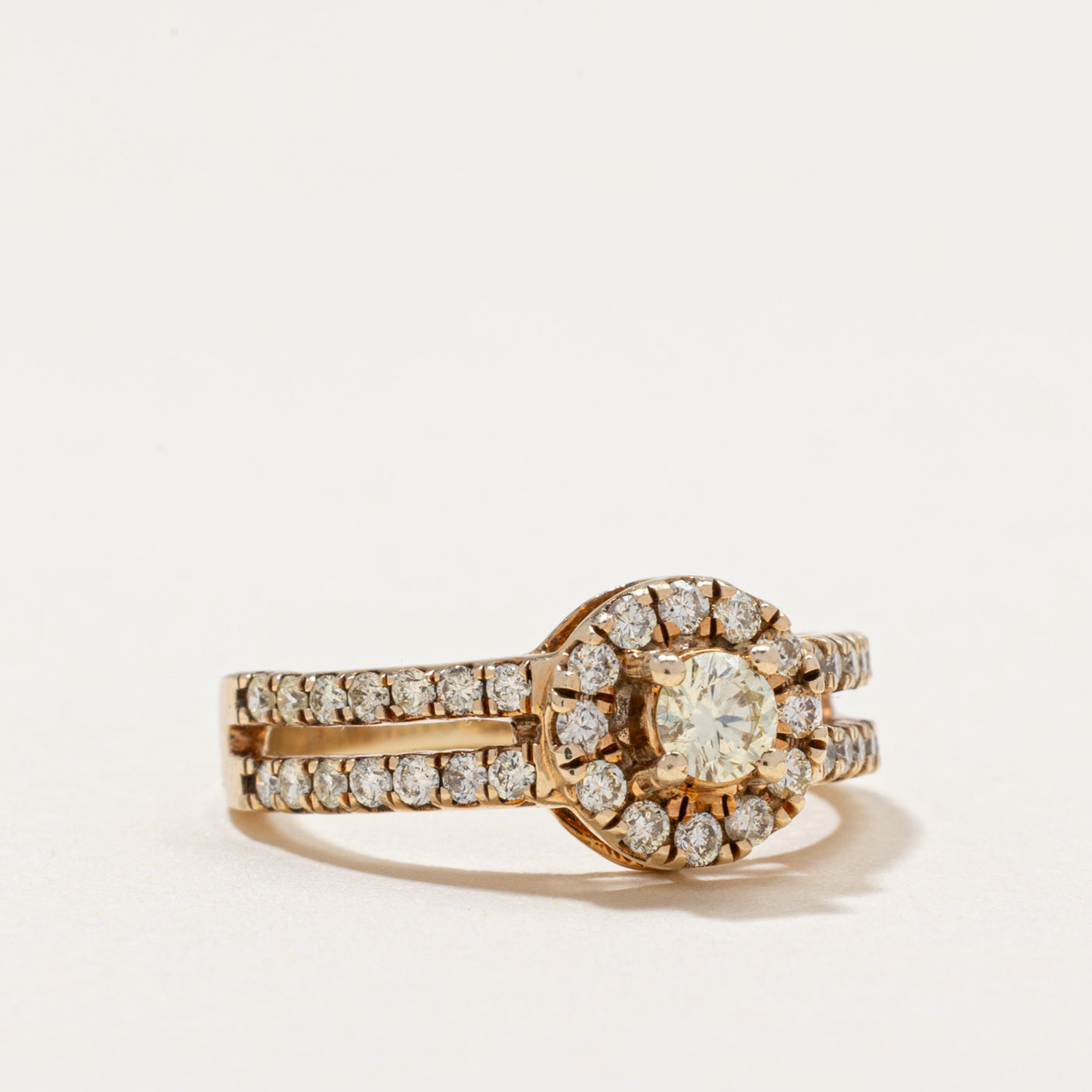 Diamond Halo Ring | 0.52ctw | SZ 4