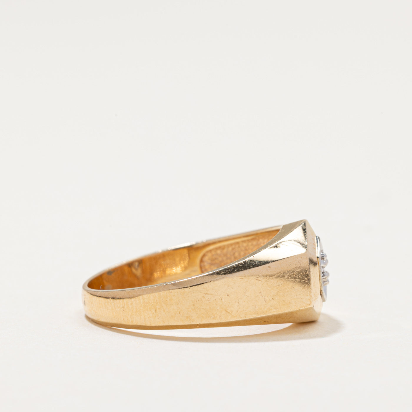 Illusion Set Diamond Hexagon Ring | 0.04ct | SZ 10.25