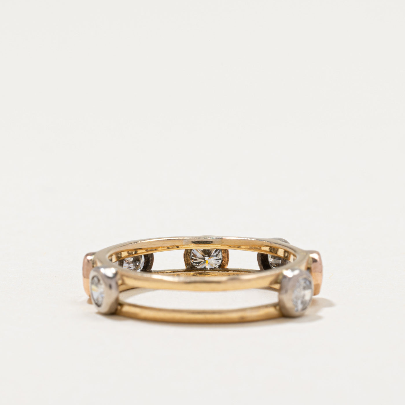 Semi Eternity Bezel Set Diamond Ring | 0.65ctw | SZ 5